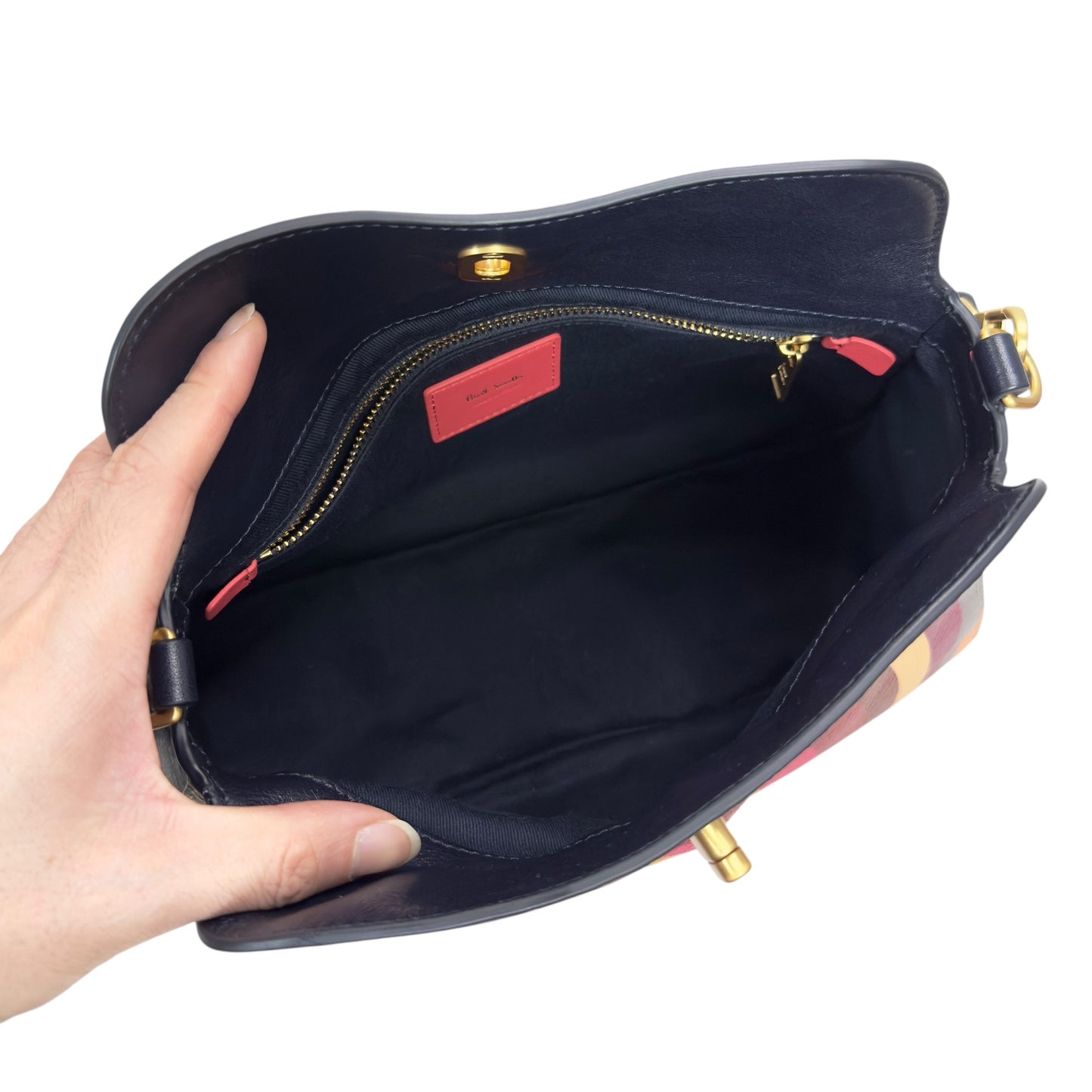 PAUL SMITH 經典彩色條紋 肩背包