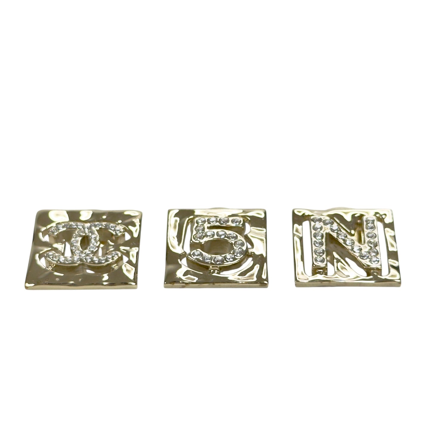 CHANEL CC 水鑽 *一套3個* 扣針組合