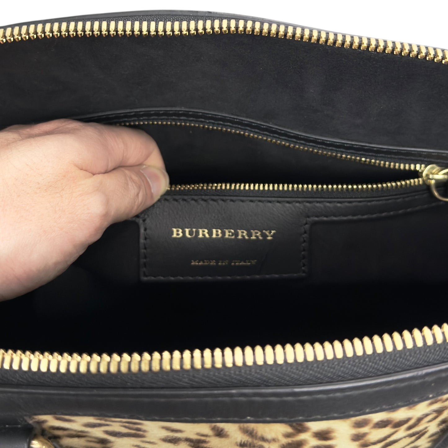 BURBERRY 馬毛 2用袋