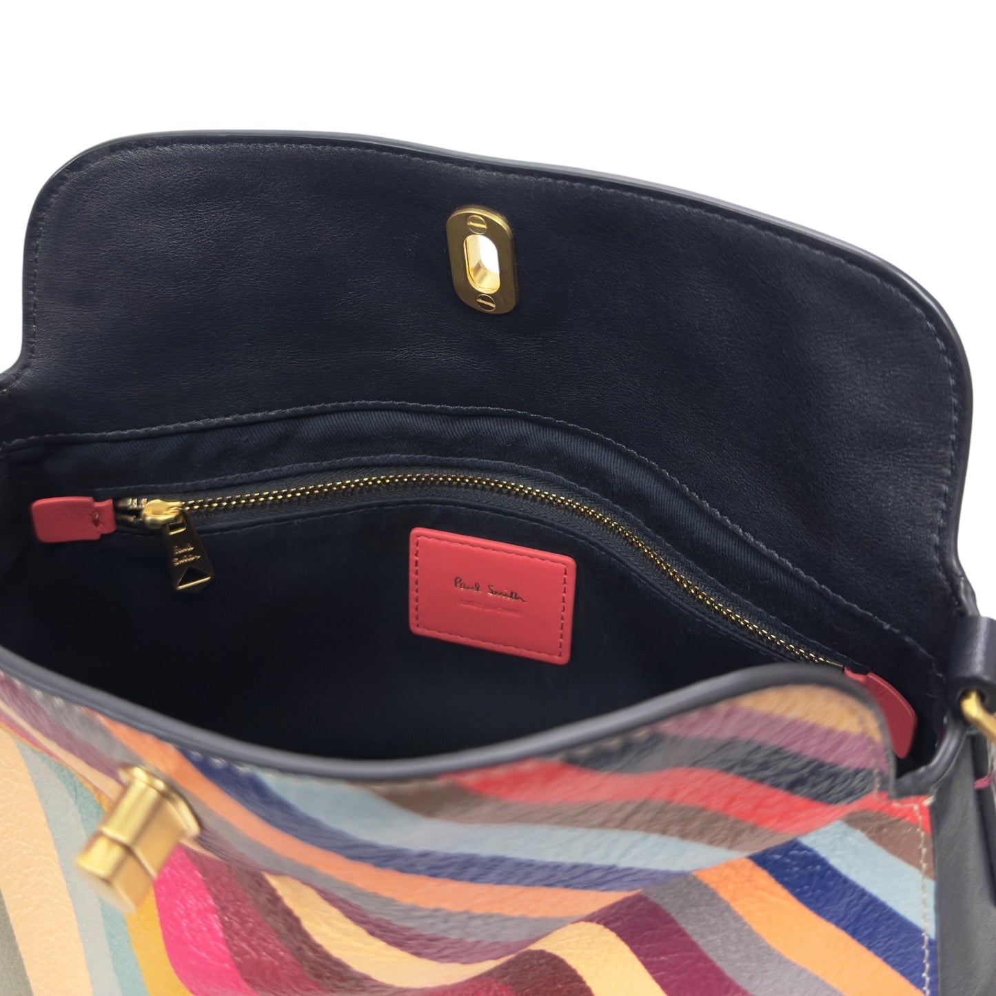 PAUL SMITH 經典彩色條紋 肩背包