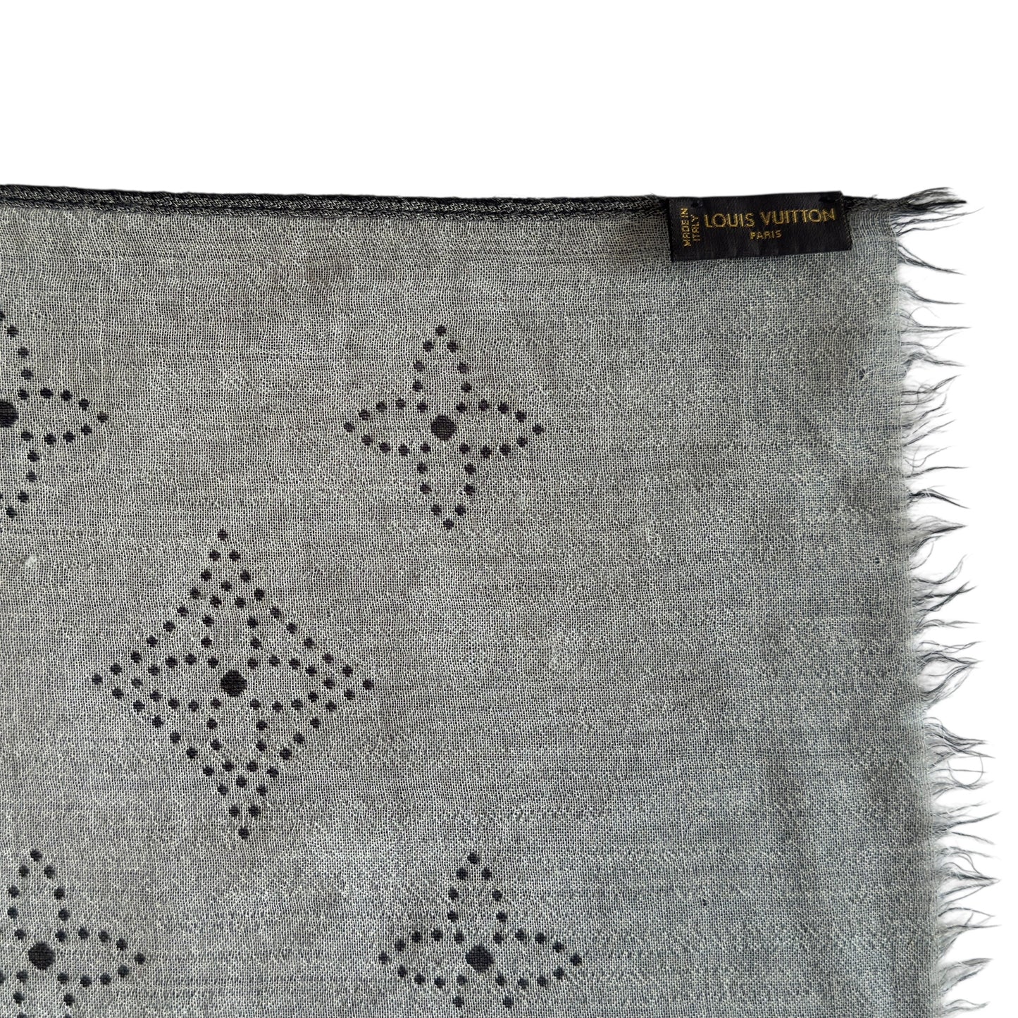 LOUIS VUITTON 老花 羊絨 圍巾