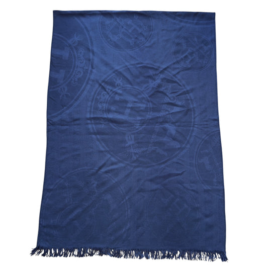 HERMES New Libris stole 羊絨 圍巾