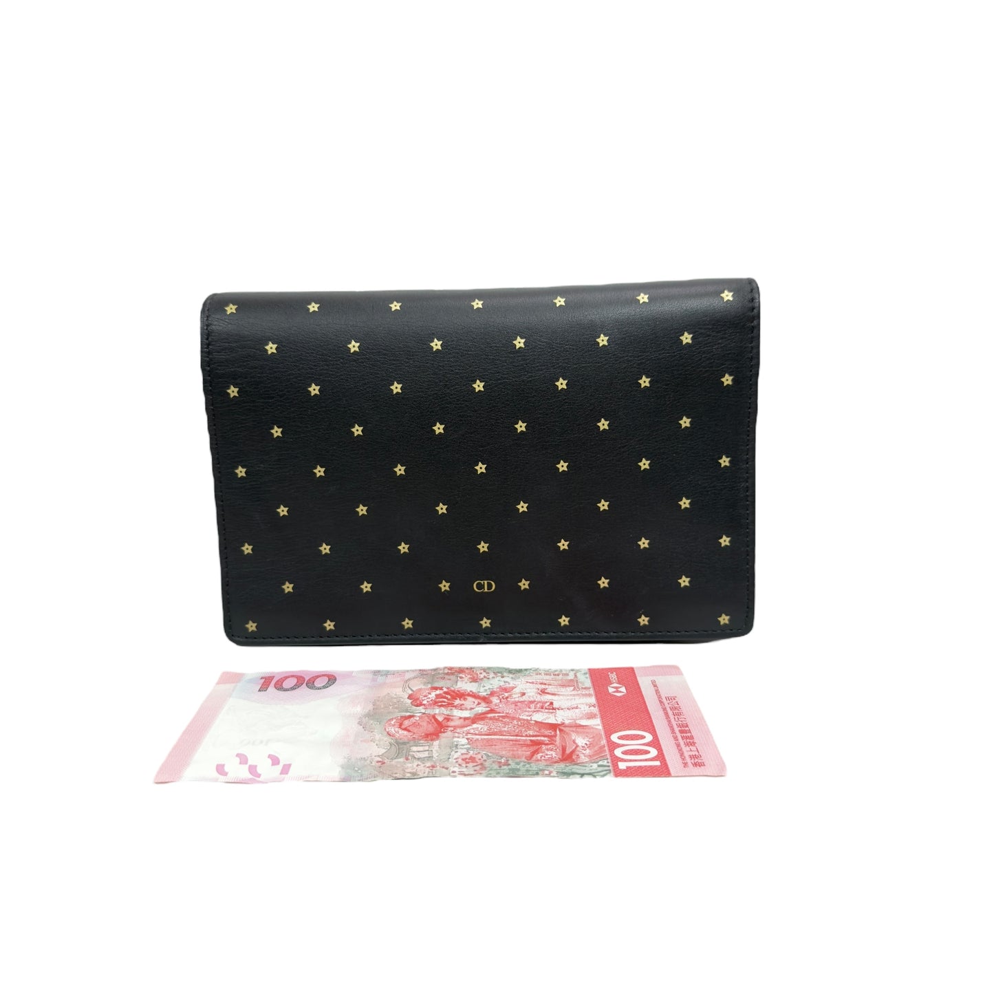 DIOR 幸運五角星 鏈條銀包