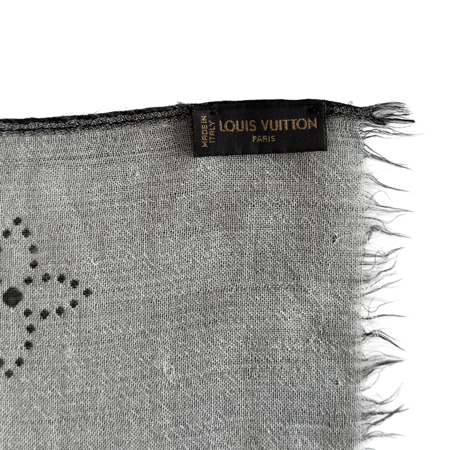 LOUIS VUITTON 老花 羊絨 圍巾