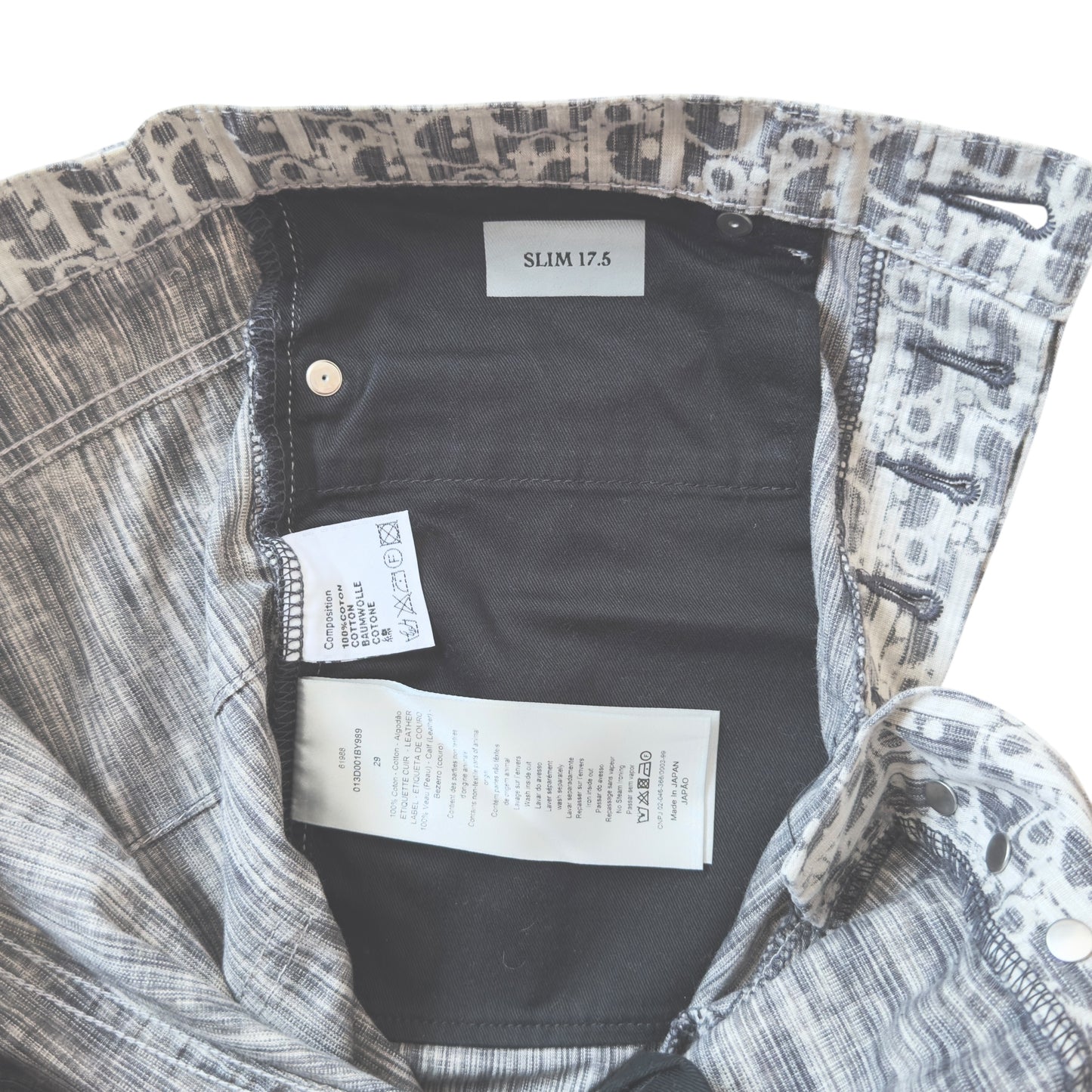 DIOR Oblique 老花 牛仔褲