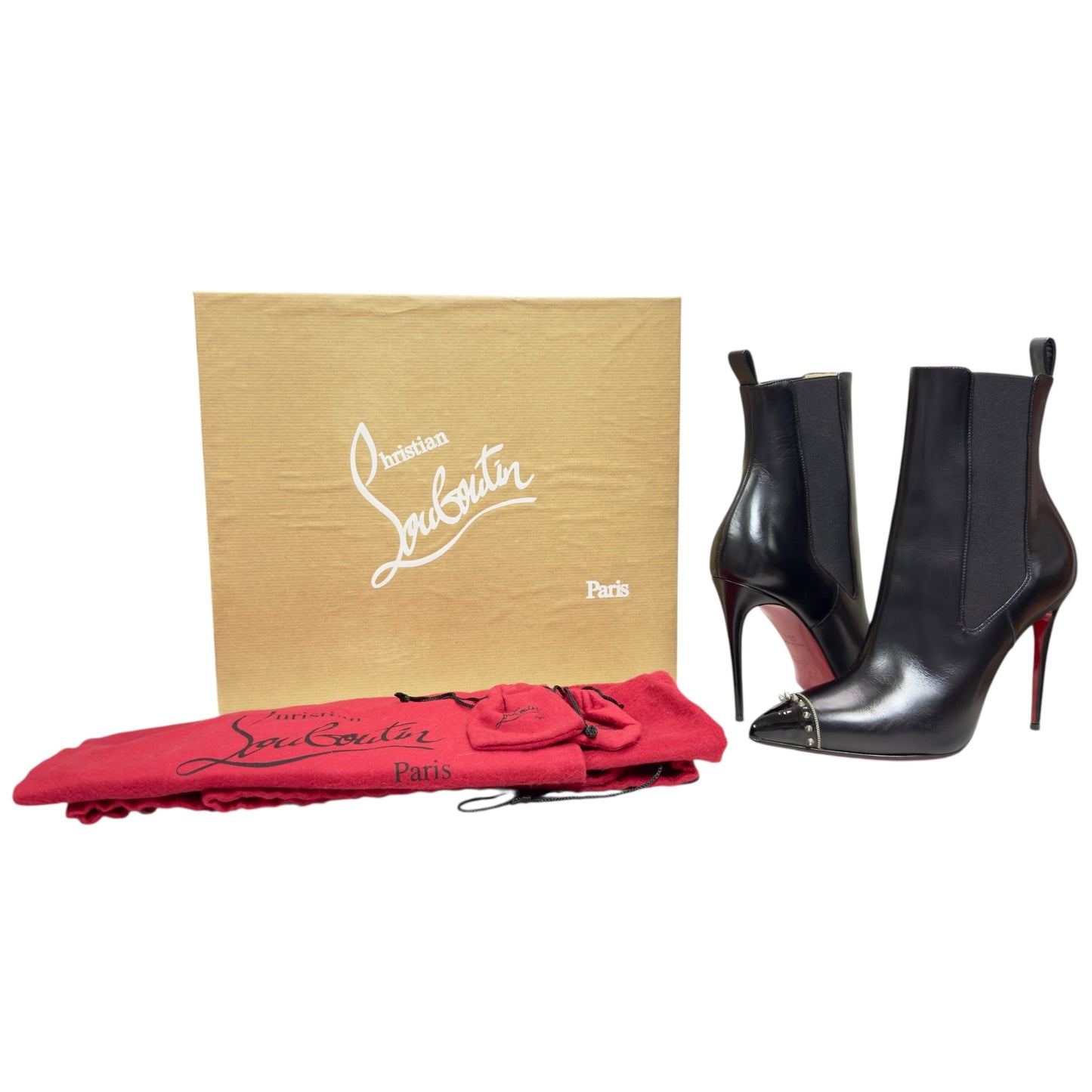 CHRISTIAN LOUBOUTIN Banjo 高踭短靴 100MM