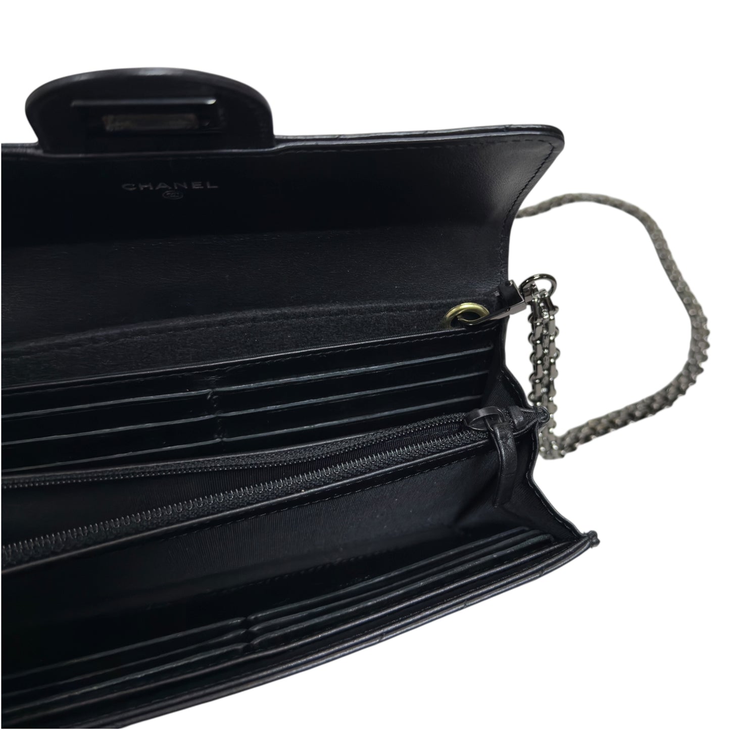 CHANEL *自加鏈＞送無品牌扣＋無品牌鏈帶* 2.55 長銀包 WOC