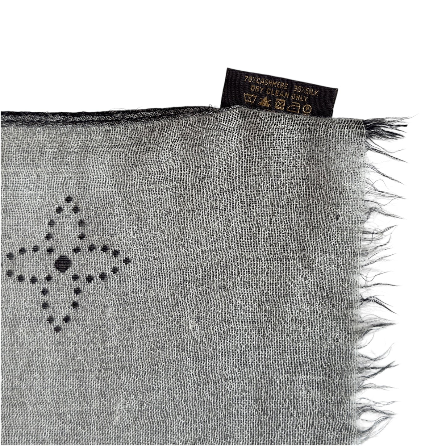 LOUIS VUITTON 老花 羊絨 圍巾