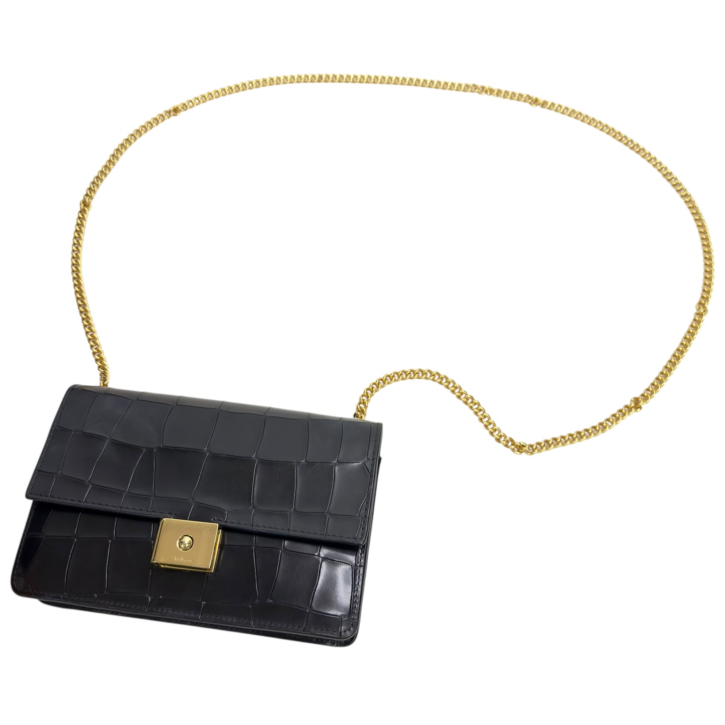 MULBERRY 鱷魚皮壓紋 鏈條包