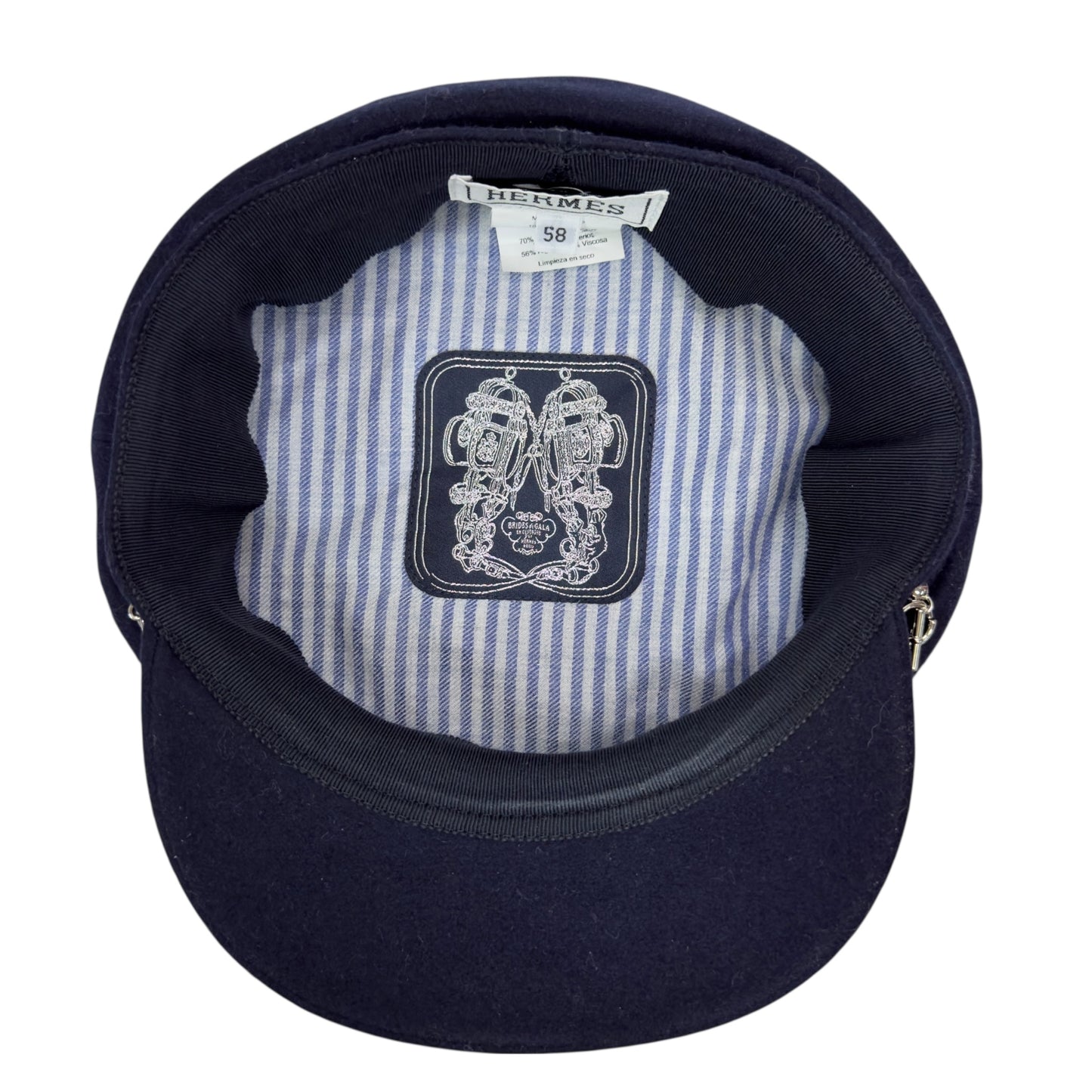 HERMES Belle-Ile Chaîne d'Ancre 豬鼻子🐽 純羊絨 報童帽