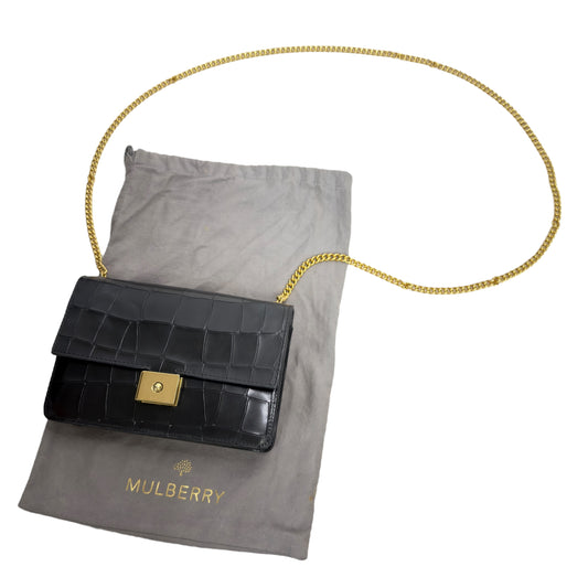 MULBERRY 鱷魚皮壓紋 鏈條包