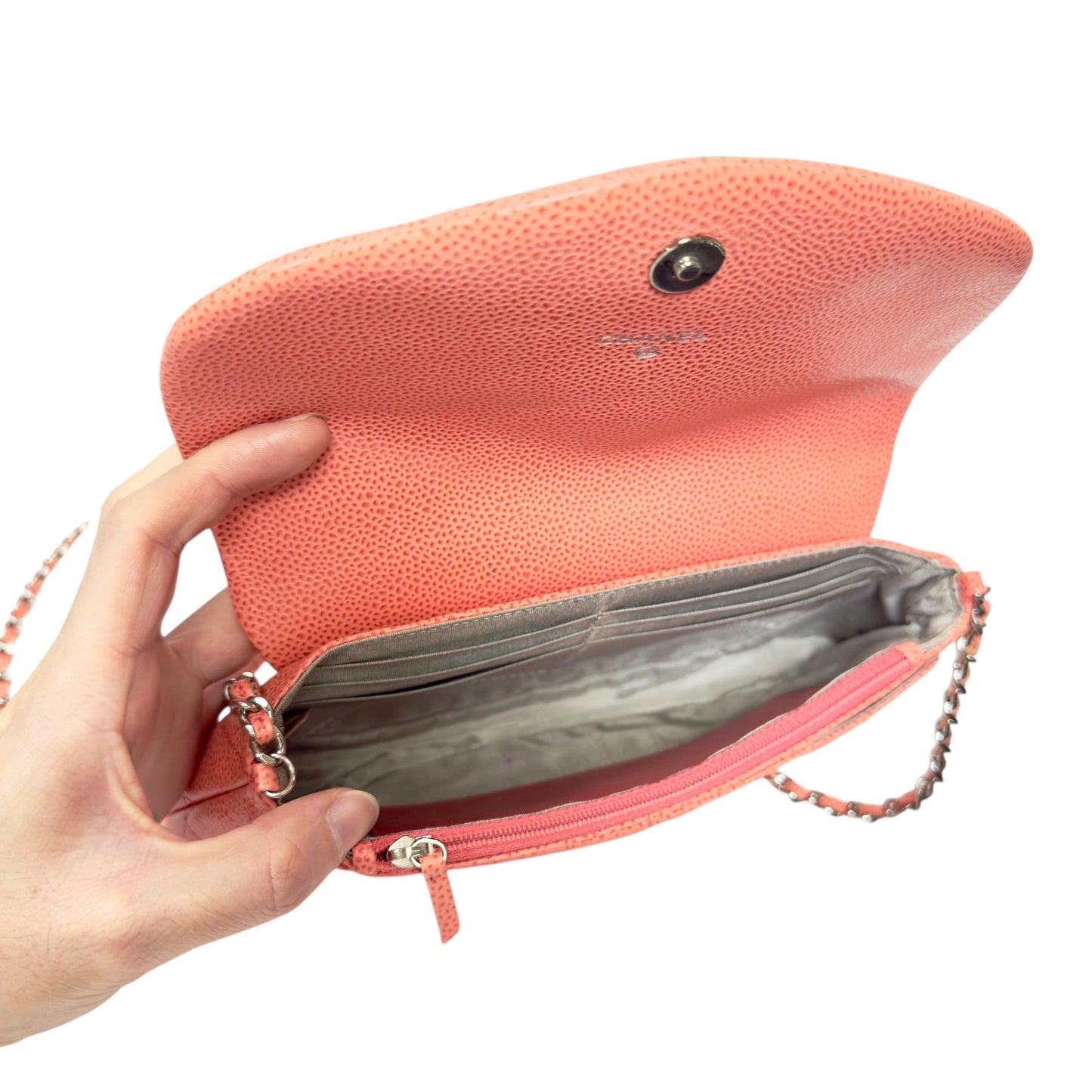 CHANEL CC 荔枝皮 多用途鏈條包