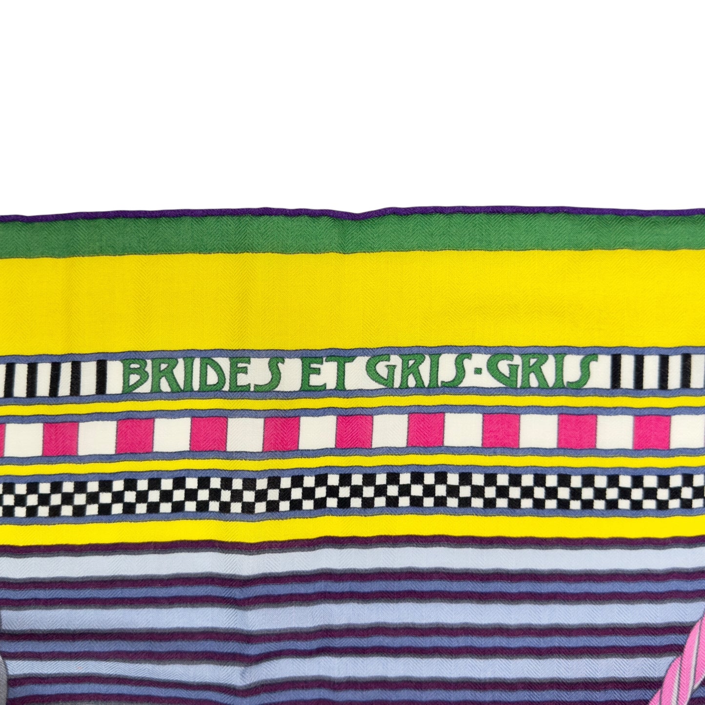 HERMES Brides et Gris-Gris shawl 140 羊絨 圍巾