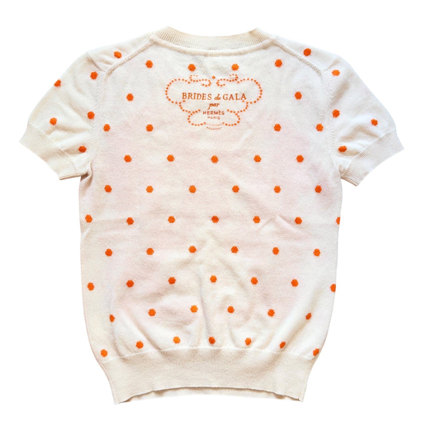 HERMES Brides de Gala 羊絨 短袖上衣