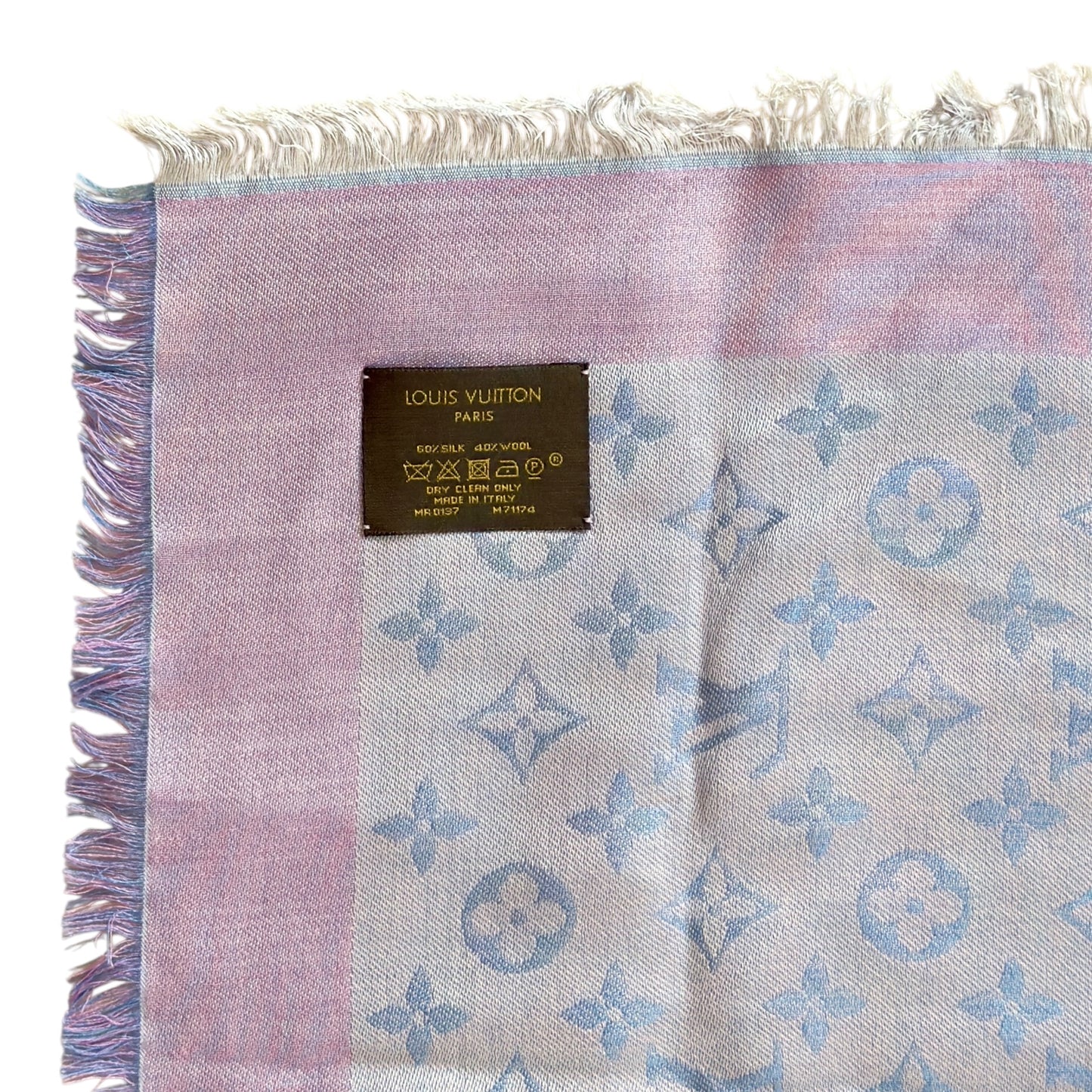 LOUIS VUITTON 老花 雙面 圍巾