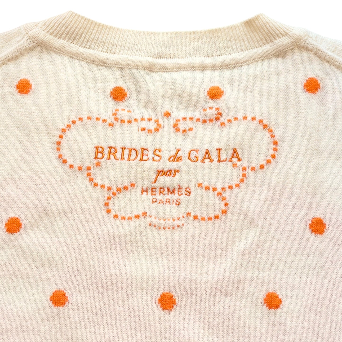 HERMES Brides de Gala 羊絨 短袖上衣