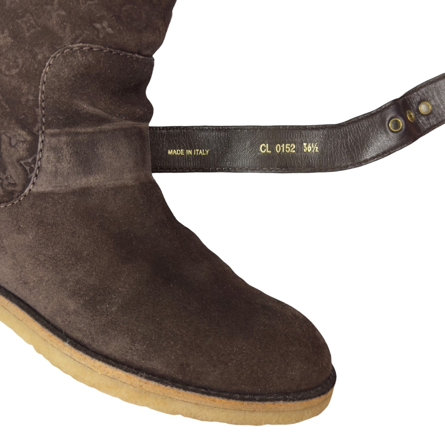 LOUIS VUITTON Snowball 老花 毛毛靴