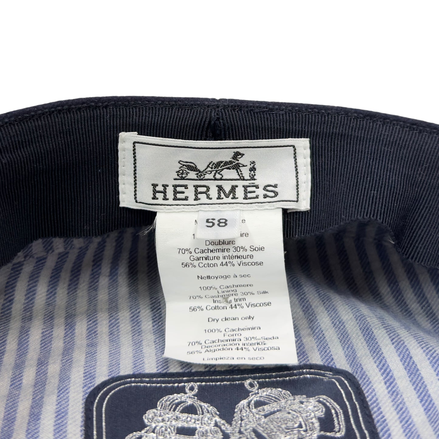 HERMES Belle-Ile Chaîne d'Ancre 豬鼻子🐽 純羊絨 報童帽