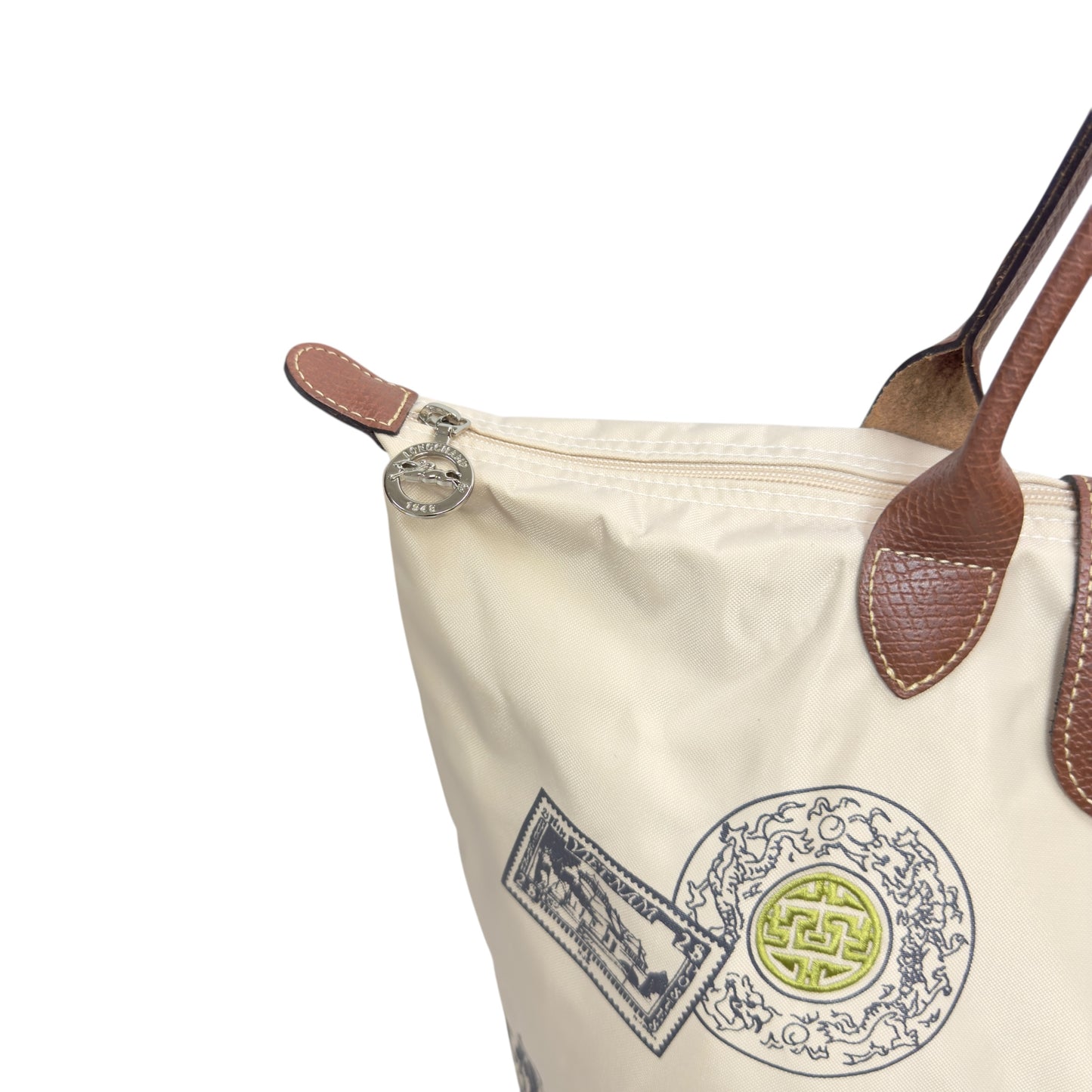 LONGCHAMP Pliage 法國製 刺繡 肩背包