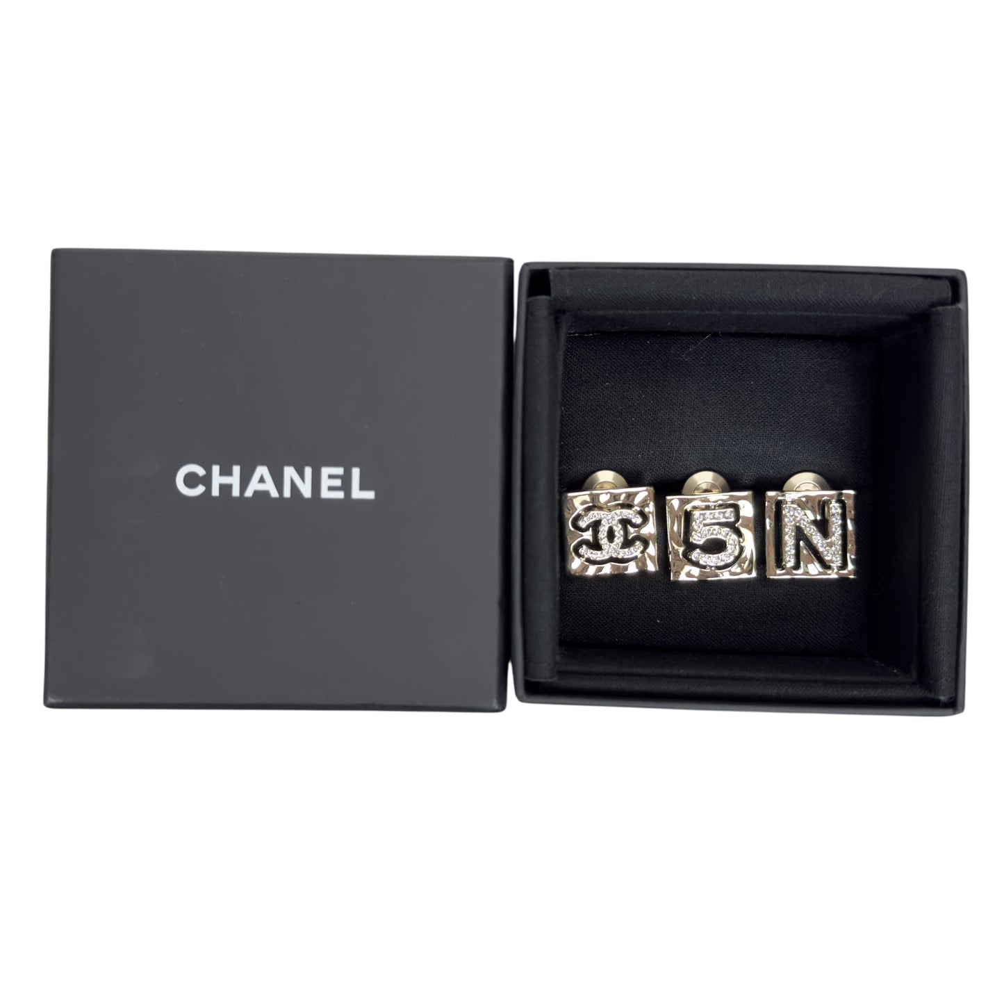 CHANEL CC 水鑽 *一套3個* 扣針組合