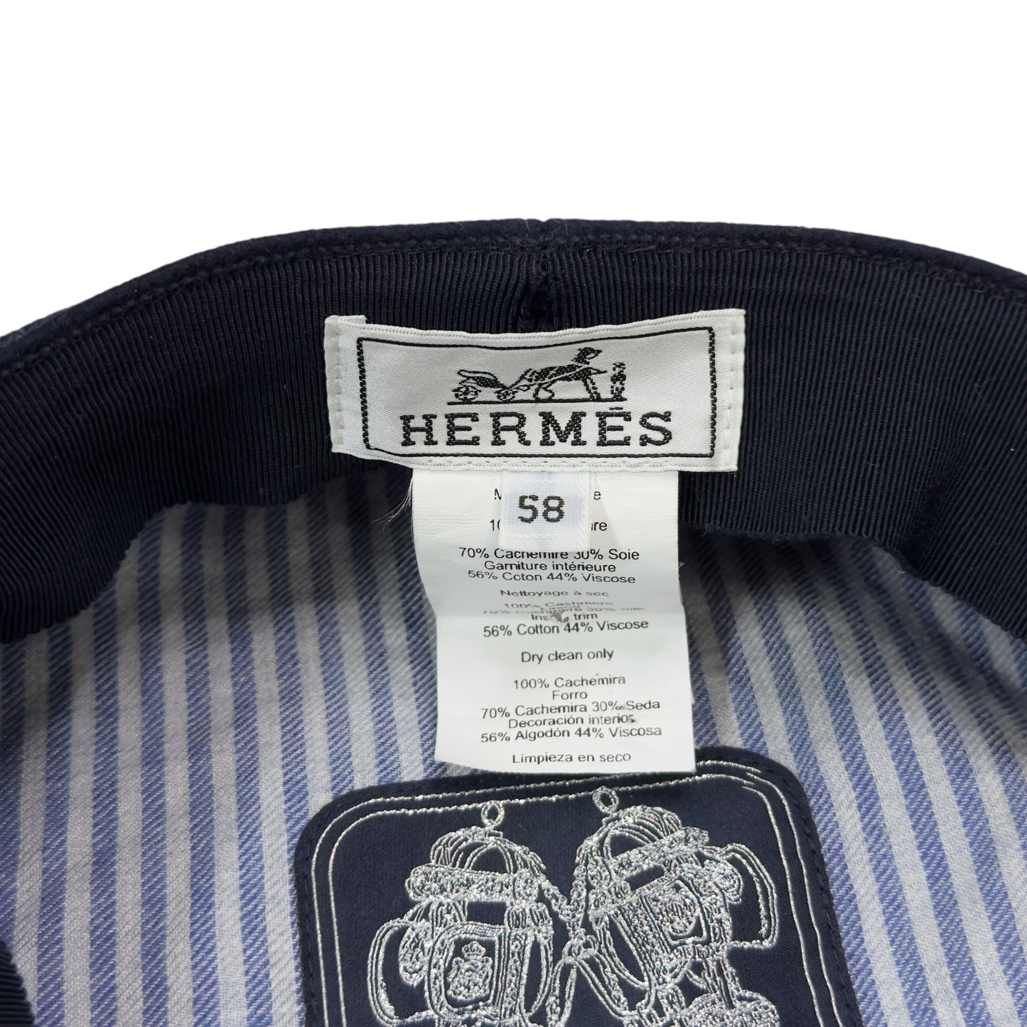 HERMES Belle-Ile Chaîne d'Ancre 豬鼻子🐽 純羊絨 報童帽