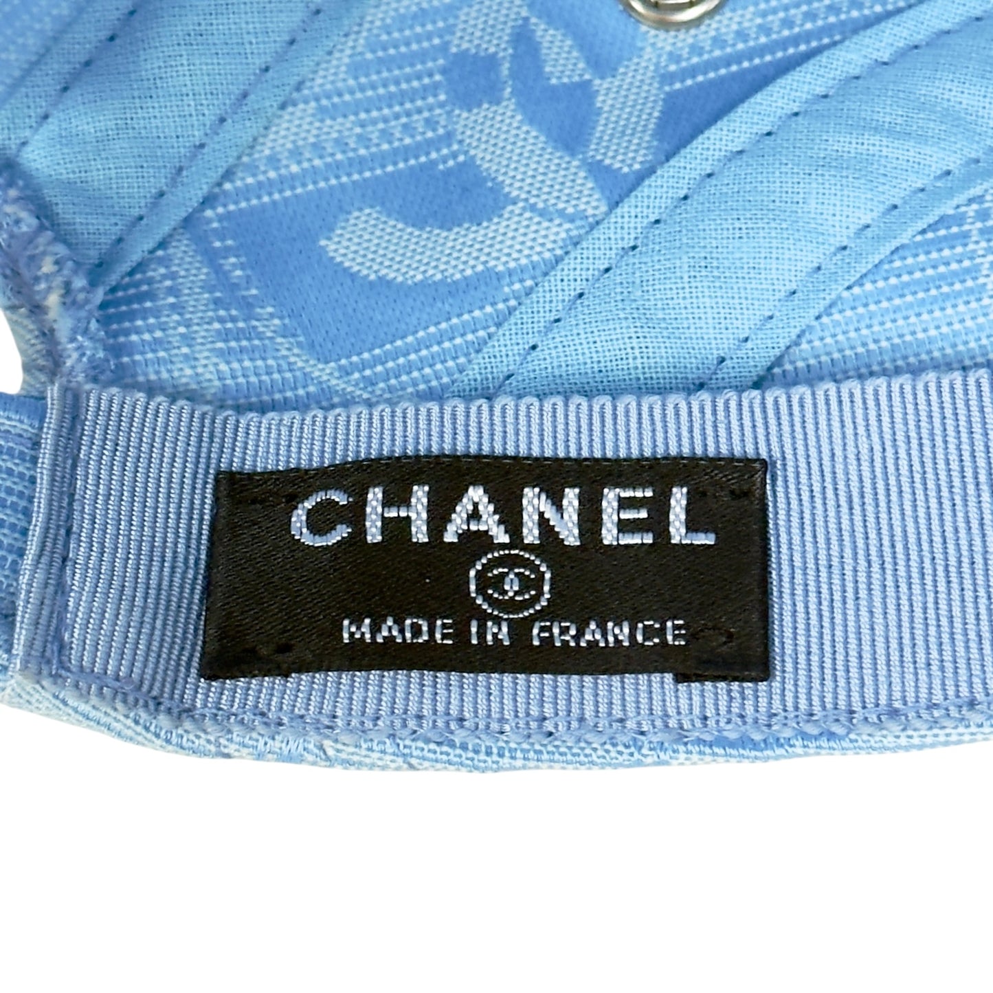 CHANEL CC 中古 冰塊格紋 棒球帽