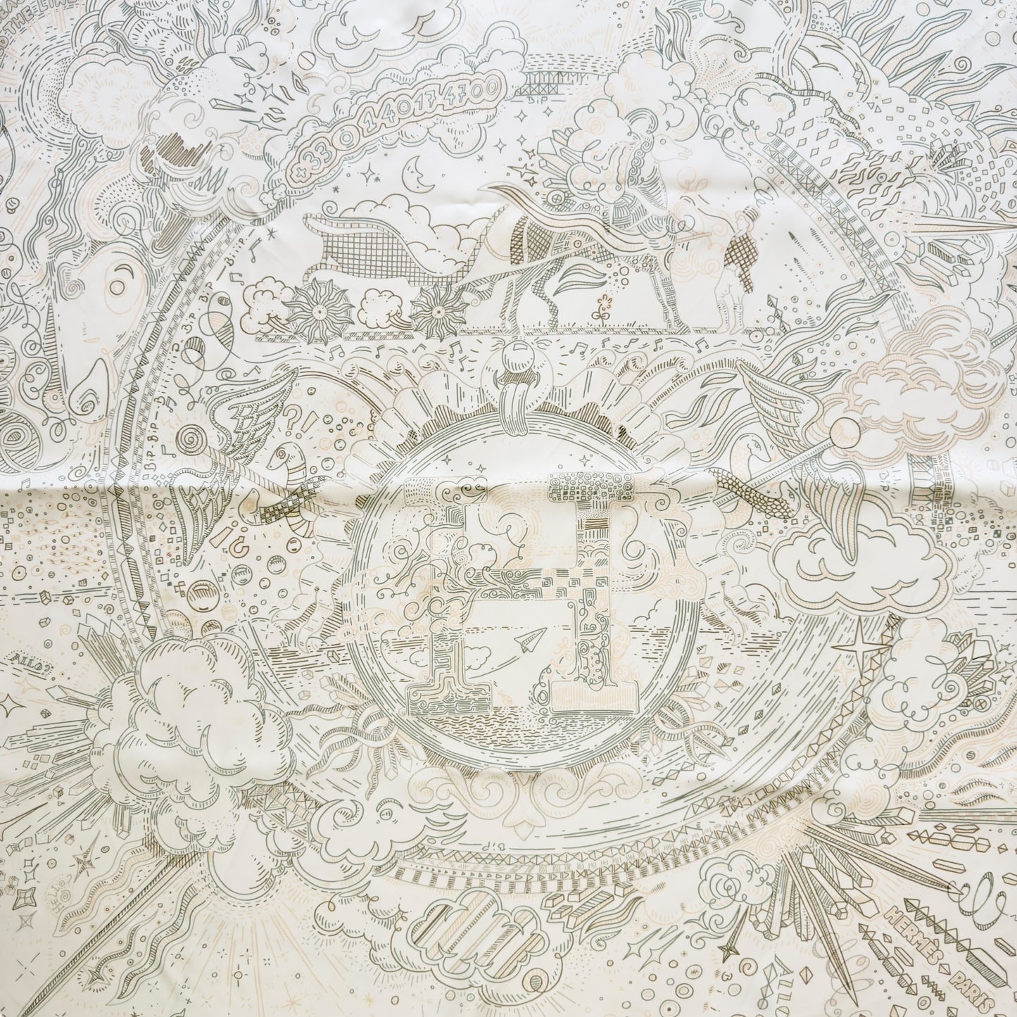 HERMES Please Hold The Line 正在接通中 絲巾