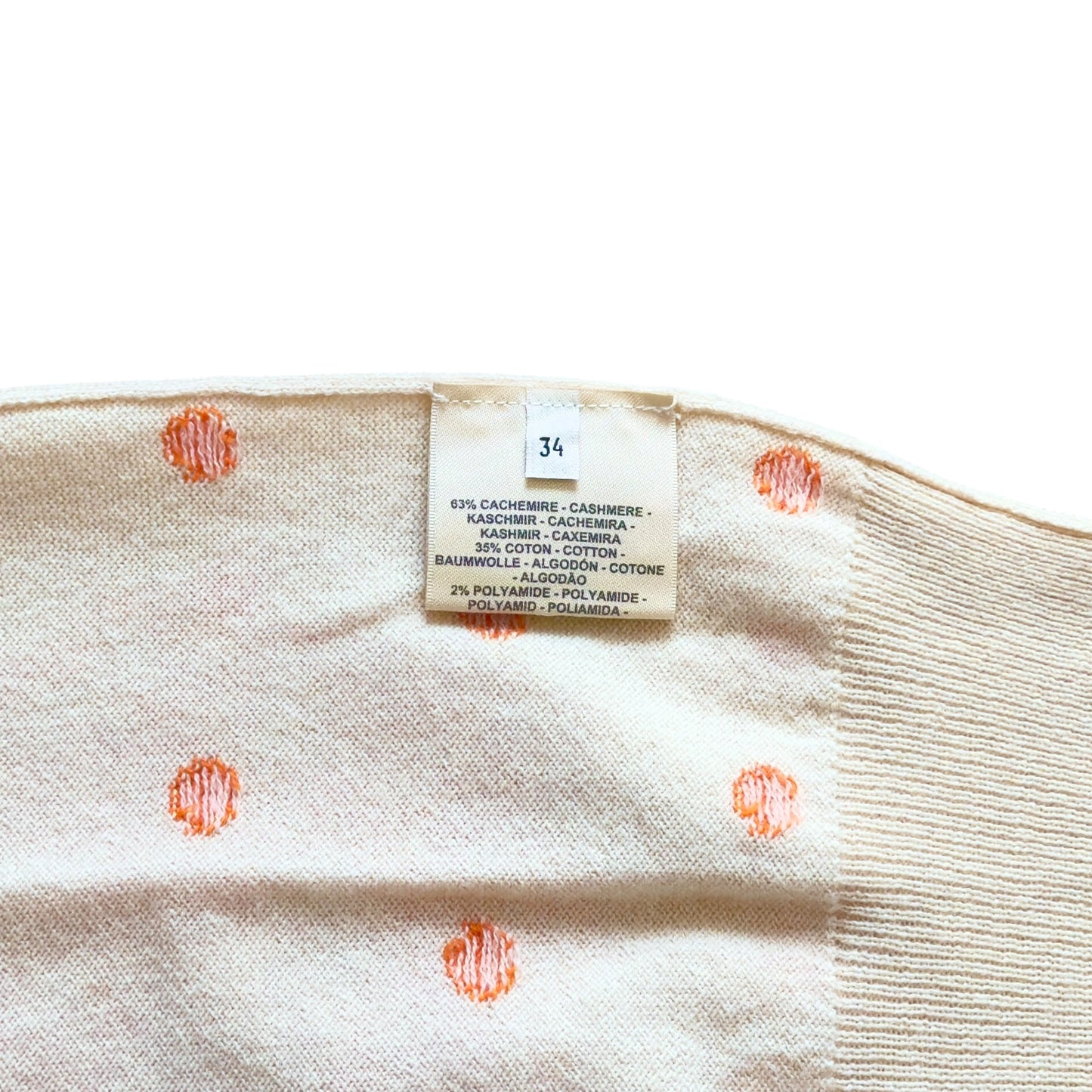 HERMES Brides de Gala 羊絨 短袖上衣