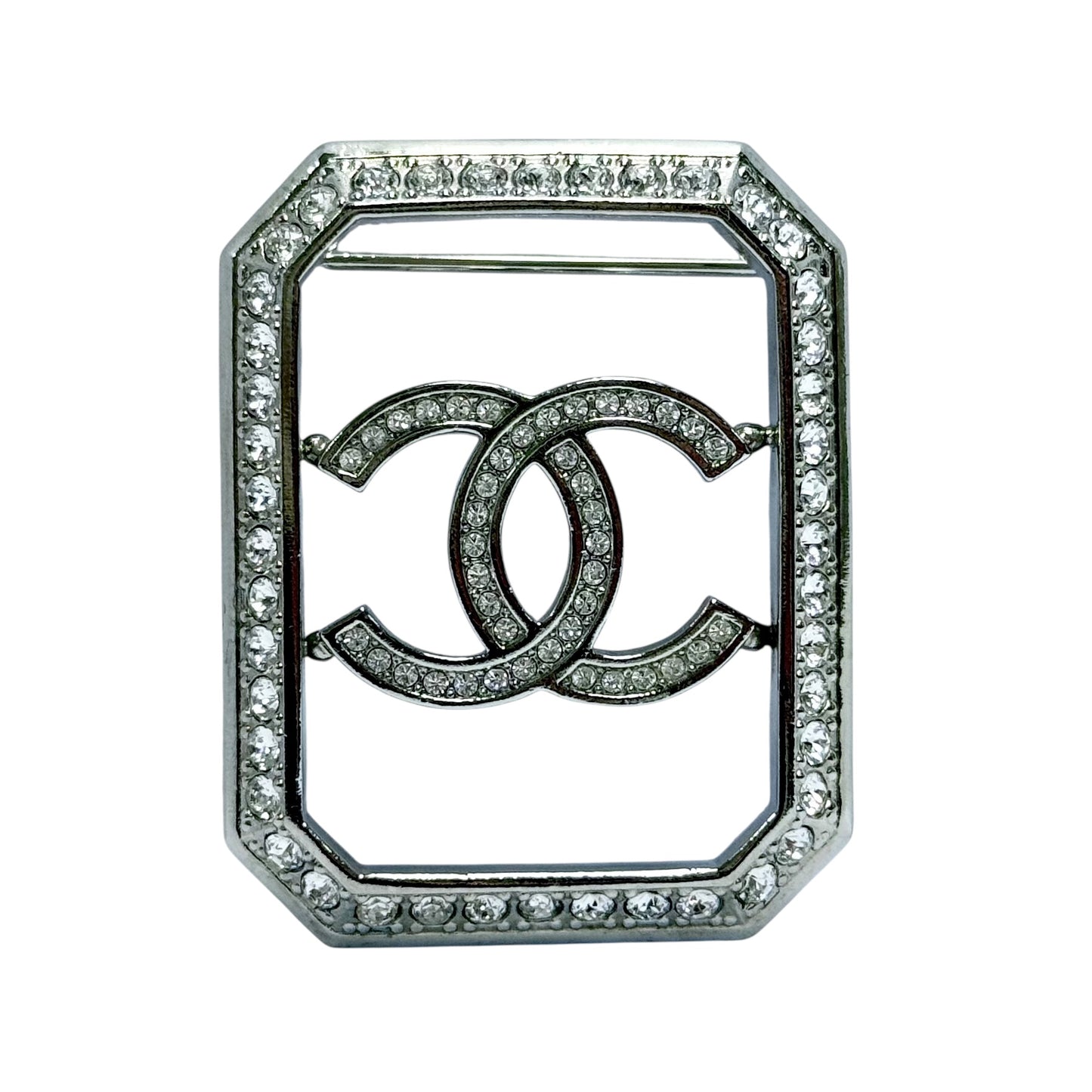 CHANEL CC 水鑽 胸針