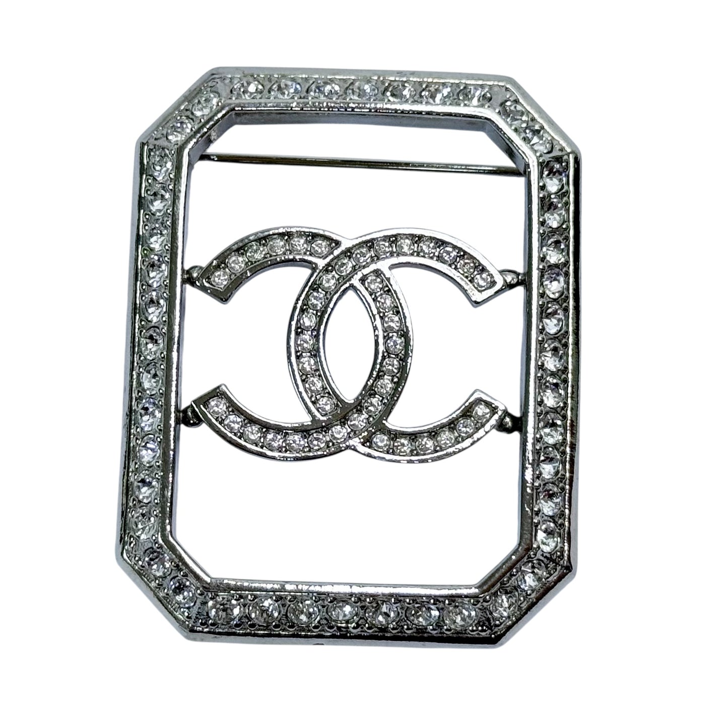 CHANEL CC 水鑽 胸針