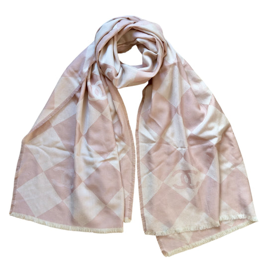 CHANEL CC 純羊絨 圍巾