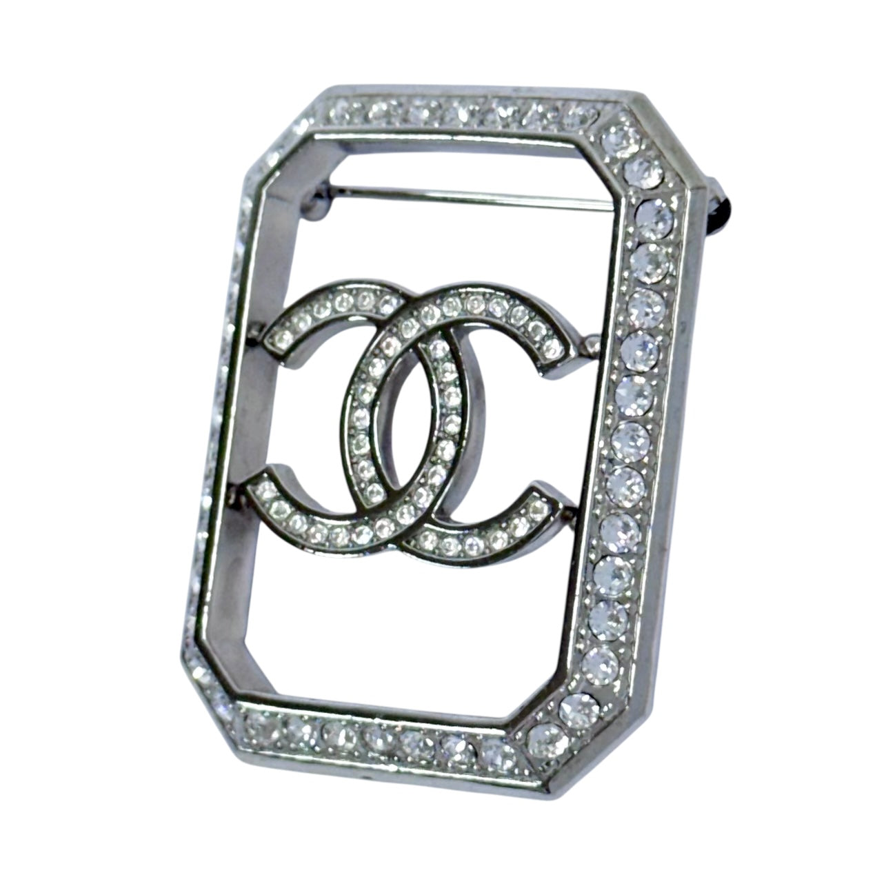 CHANEL CC 水鑽 胸針