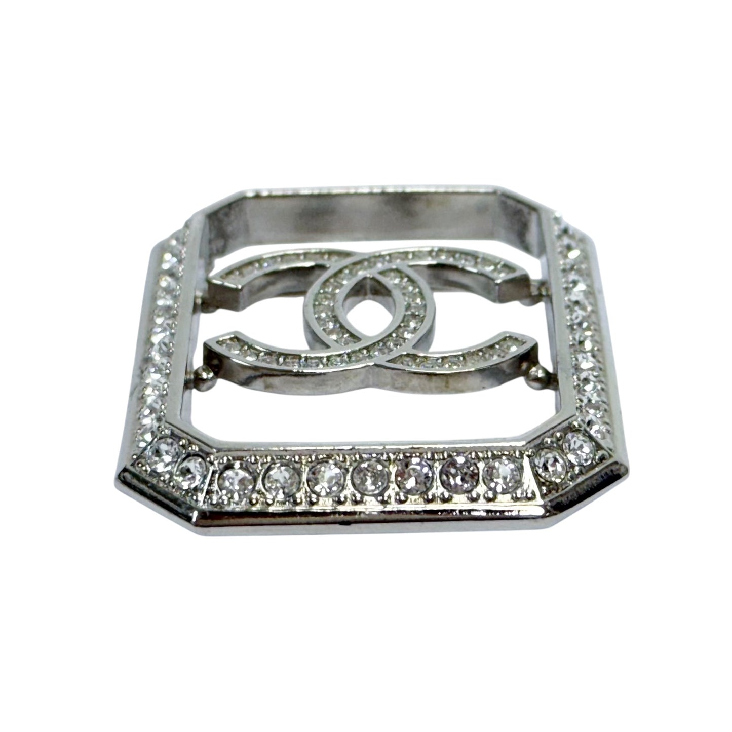 CHANEL CC 水鑽 胸針