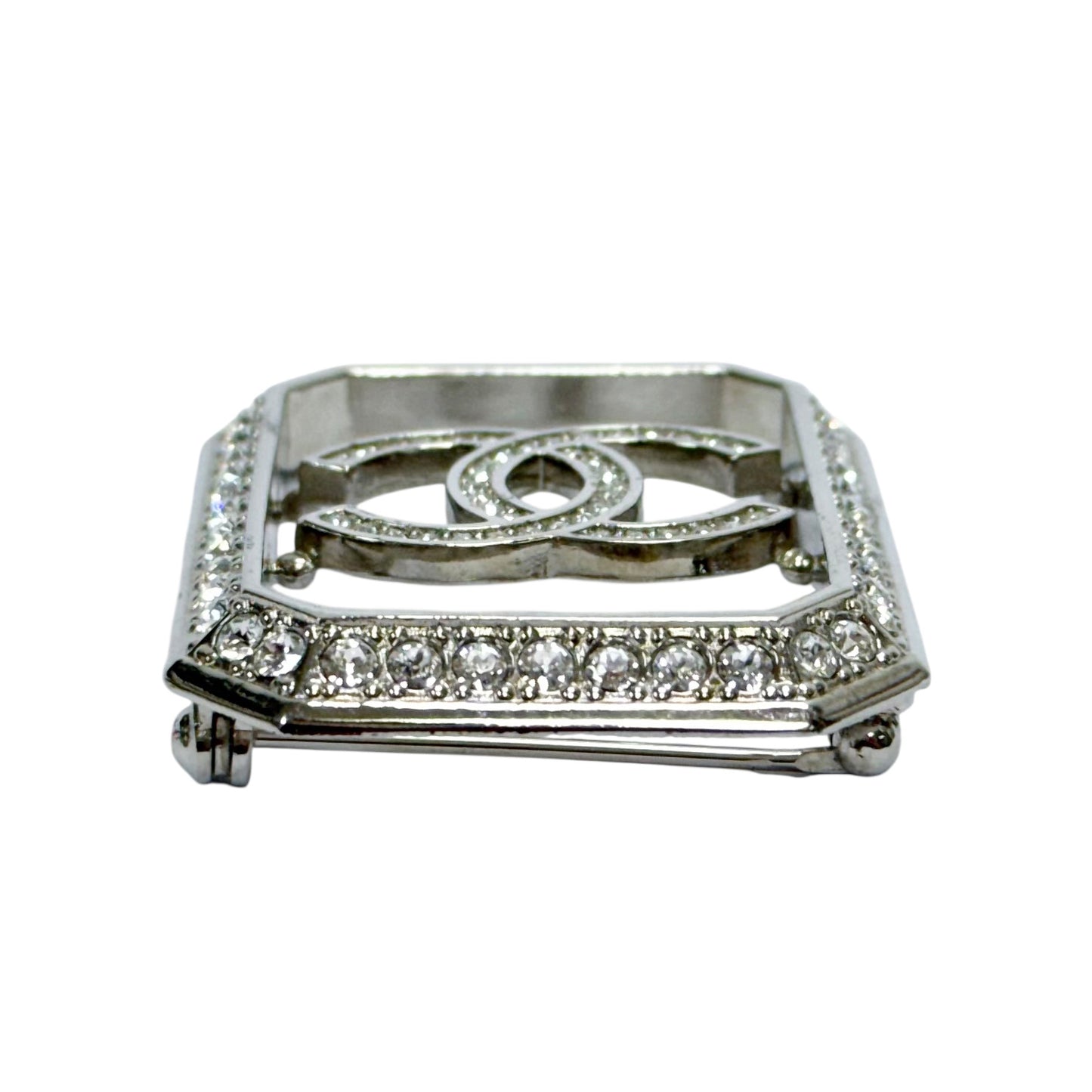 CHANEL CC 水鑽 胸針