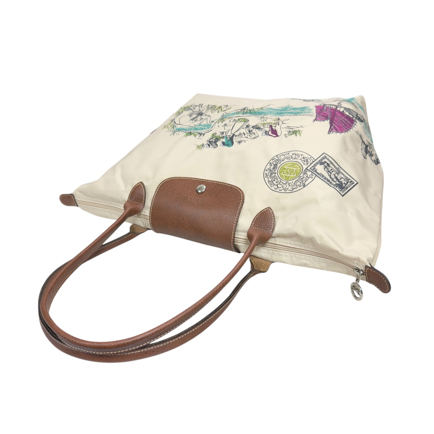 LONGCHAMP Pliage 法國製 刺繡 肩背包