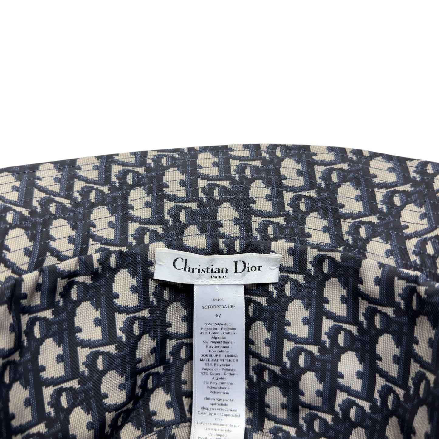 DIOR Teddy-D Oblique 老花 雙面 漁夫帽