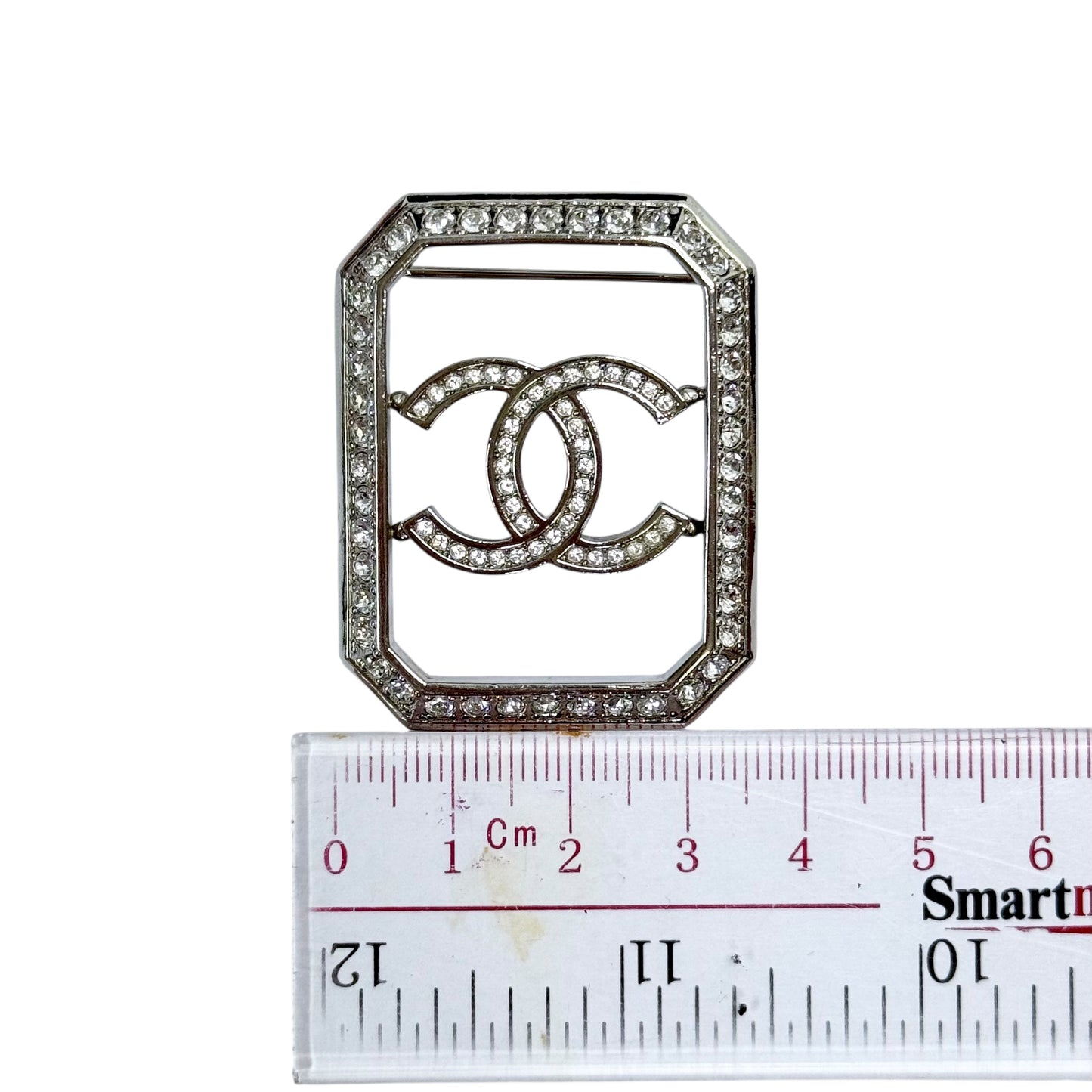 CHANEL CC 水鑽 胸針