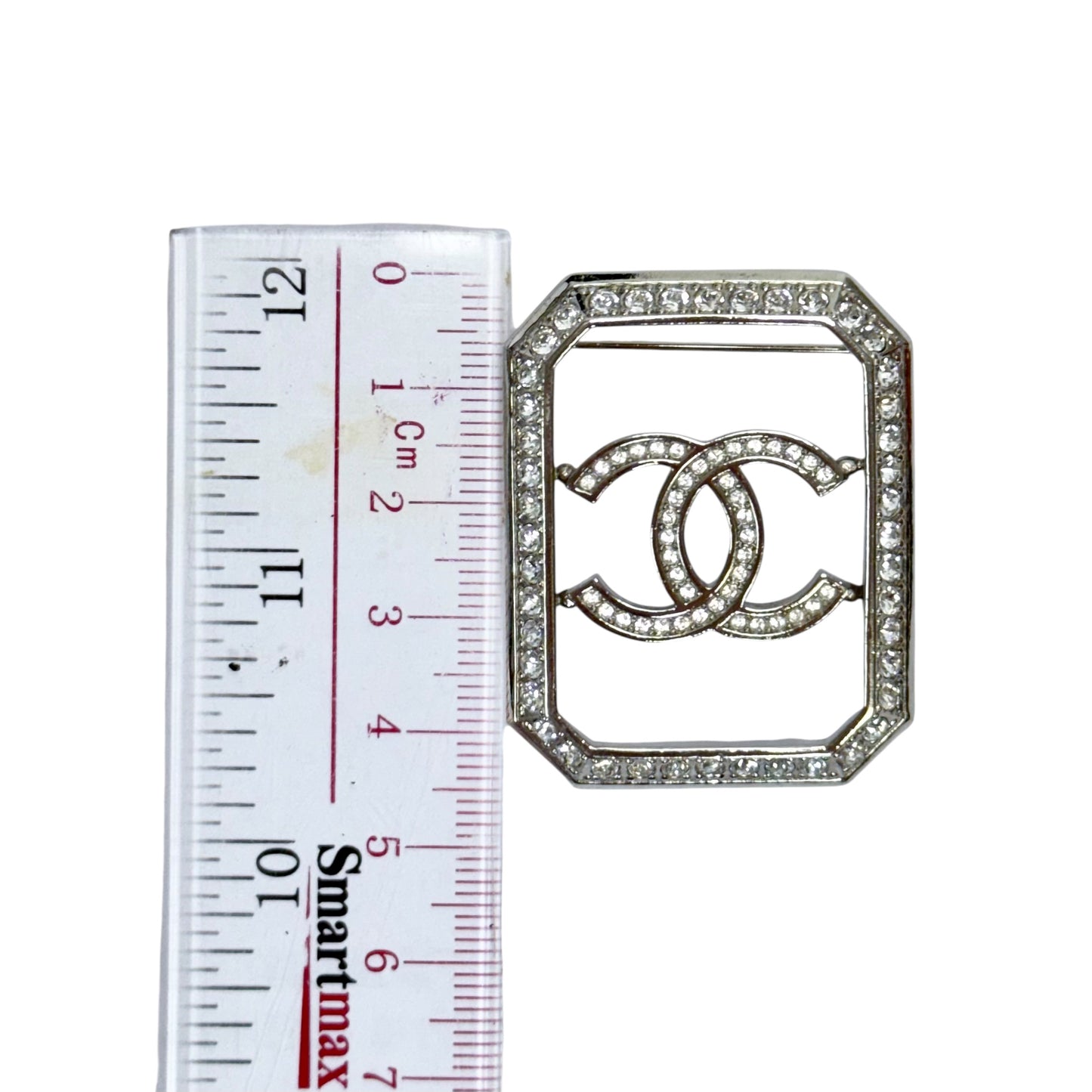 CHANEL CC 水鑽 胸針