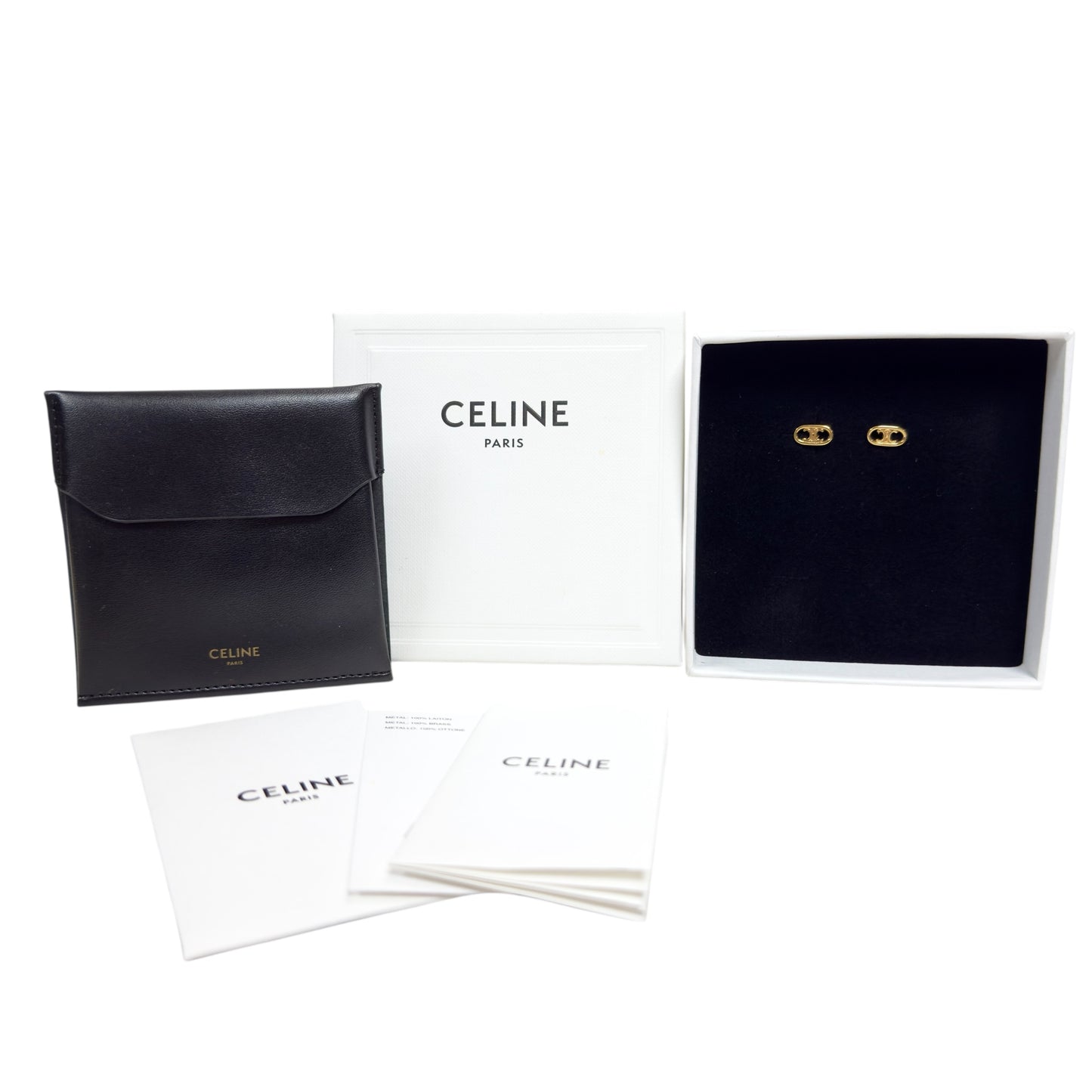 CELINE Maillon Triomphe 凱旋門 耳環