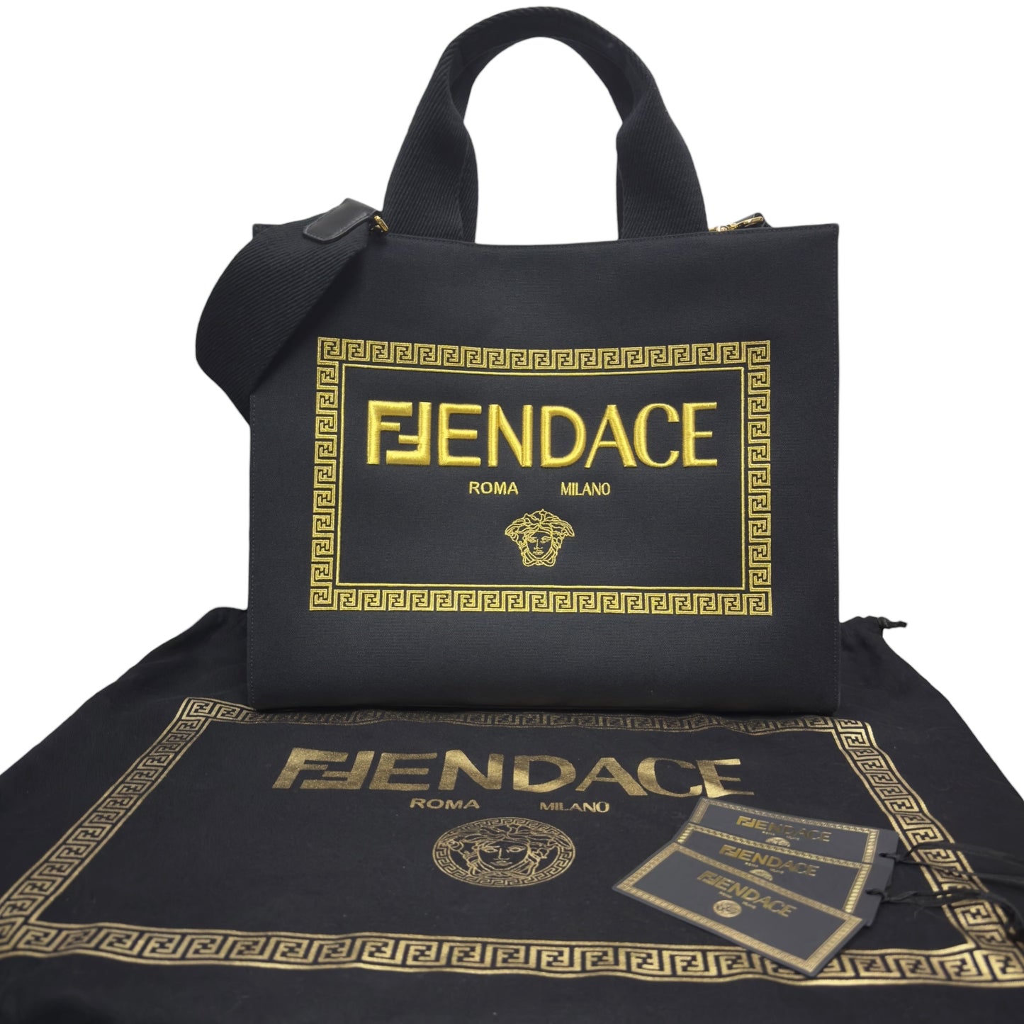FENDACE Fendi 聯乘 Versace 2用袋