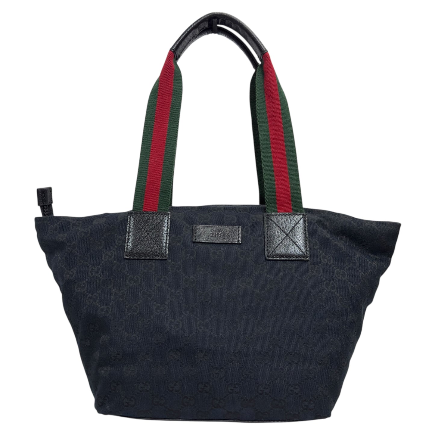 GUCCI GG 綠紅綠彩條 肩背包