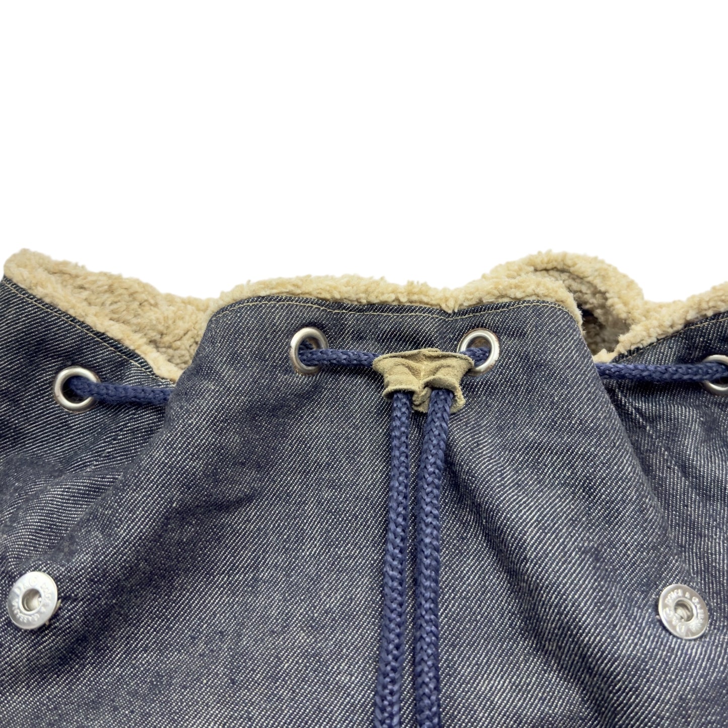 D&G Dolce & Gabbana 牛仔 毛毛 背包