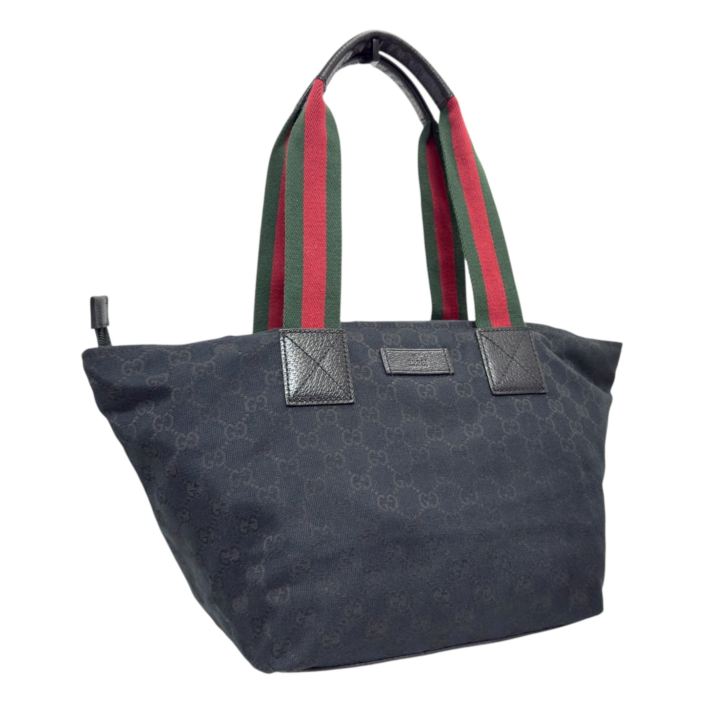 GUCCI GG 綠紅綠彩條 肩背包