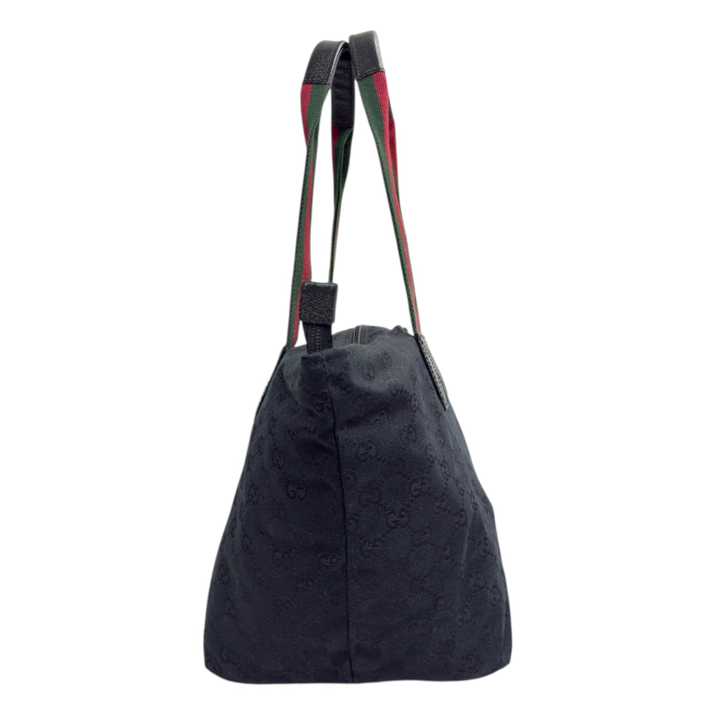 GUCCI GG 綠紅綠彩條 肩背包