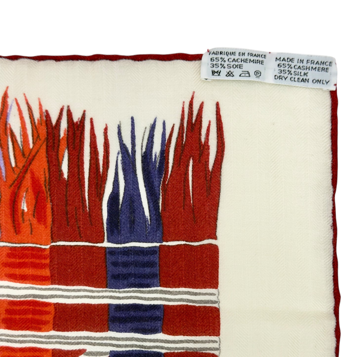 HERMES Lujo Criollo shawl 140 羊絨 圍巾