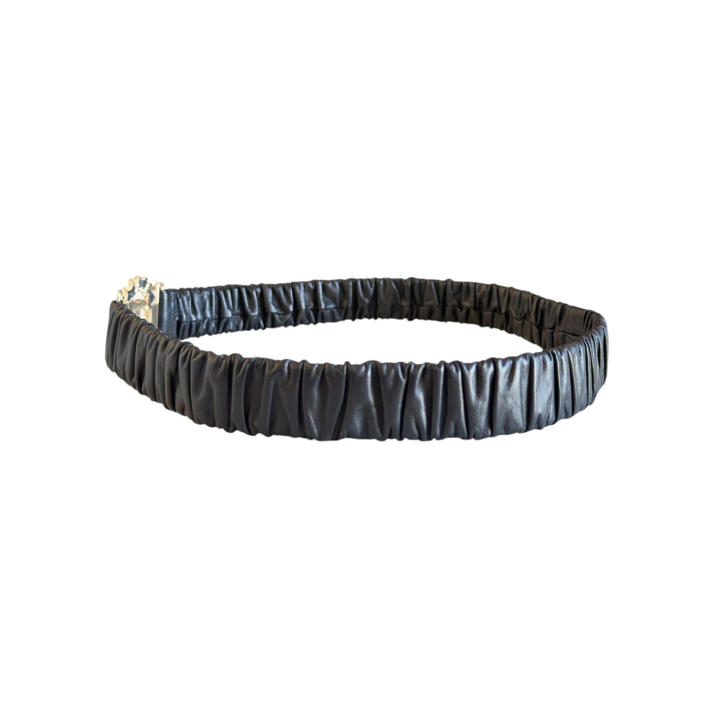 CHANEL CC 皮穿鏈 彈性 腰帶 30mm