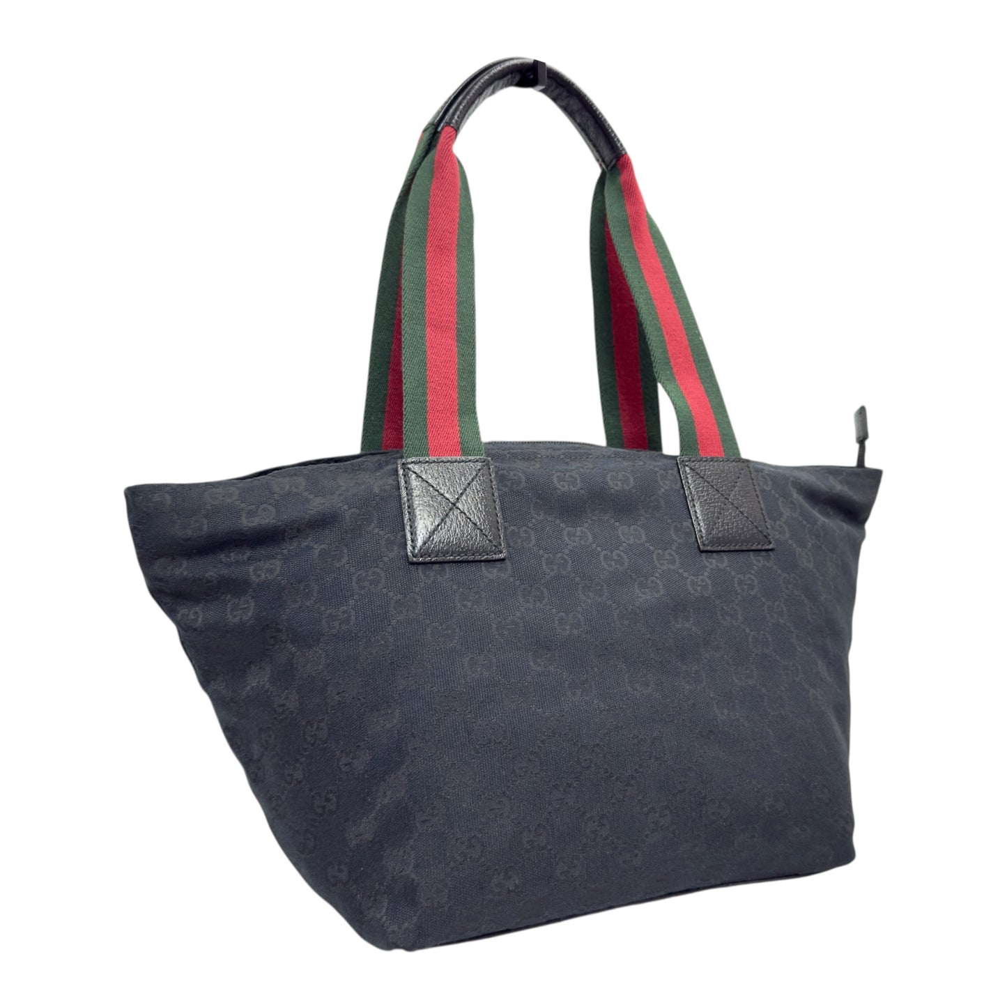 GUCCI GG 綠紅綠彩條 肩背包