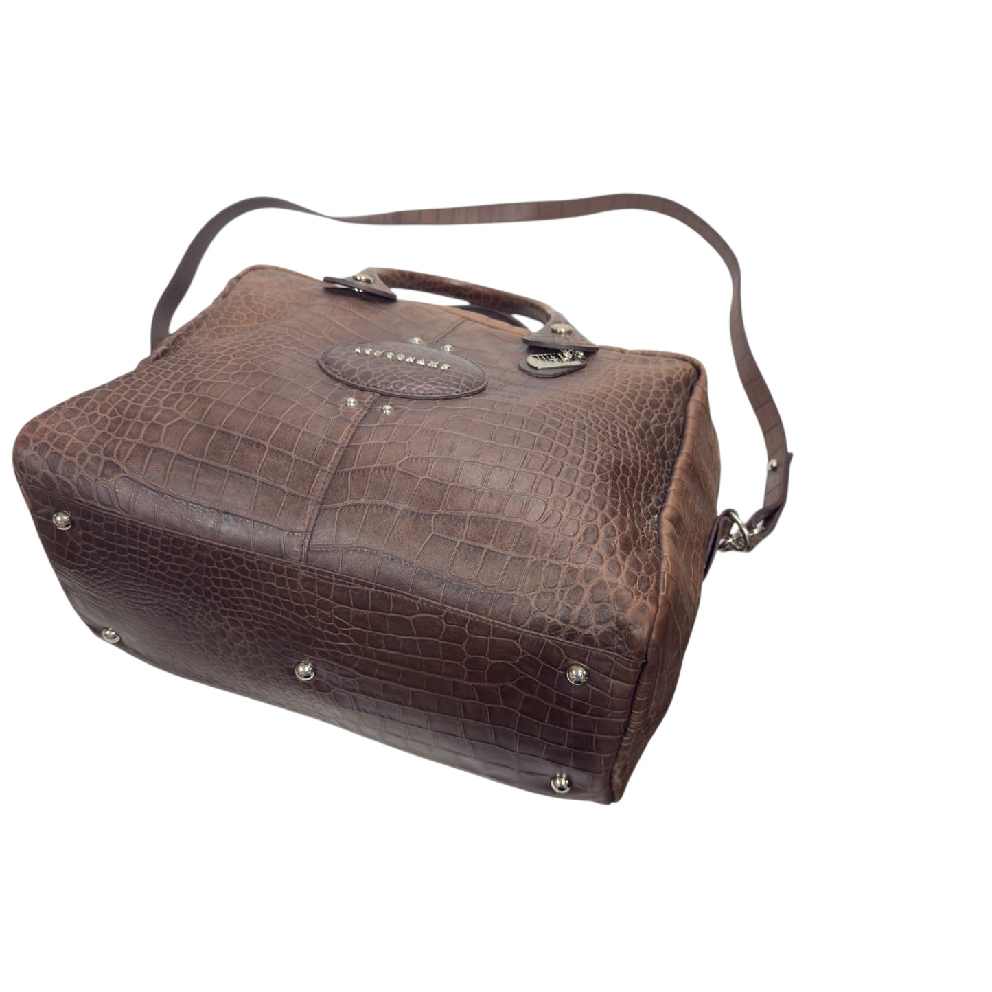 LONGCHAMP 鱷魚皮壓紋 2用袋