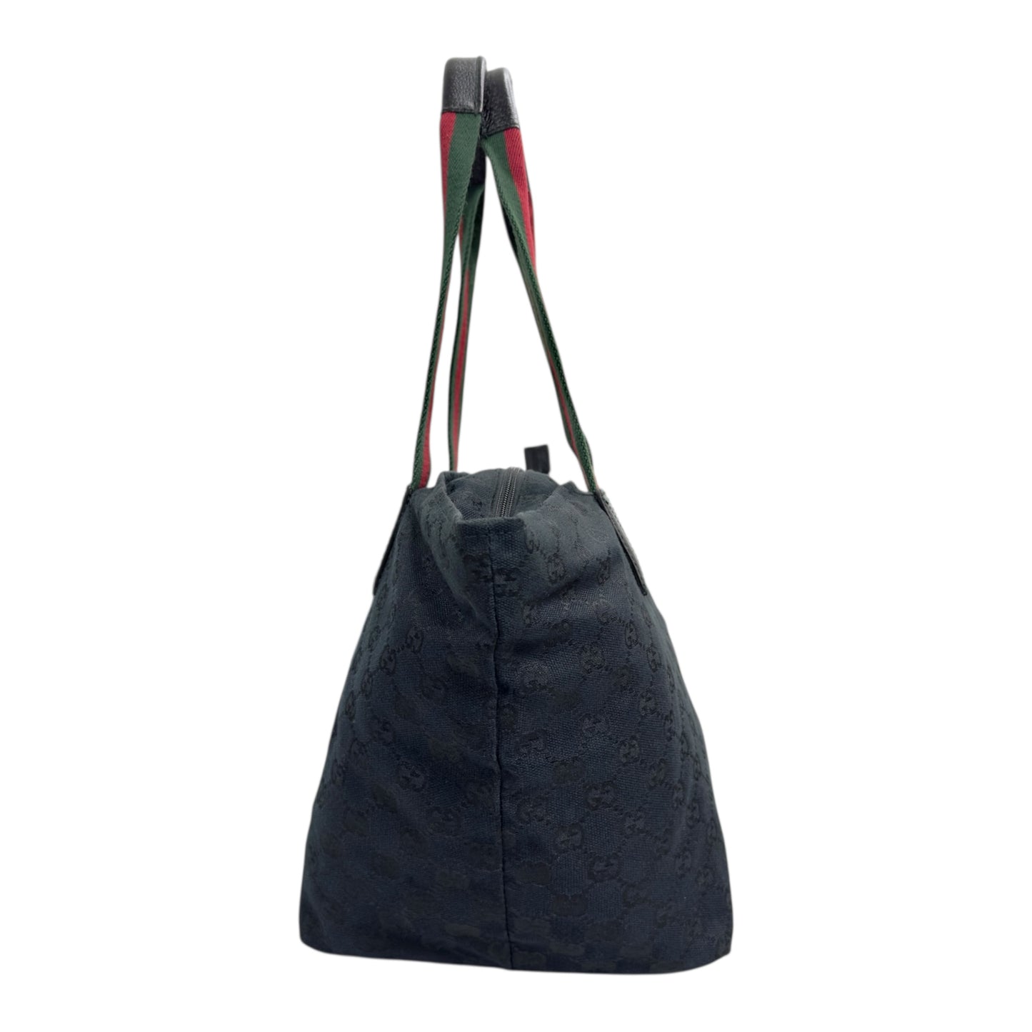 GUCCI GG 綠紅綠彩條 肩背包