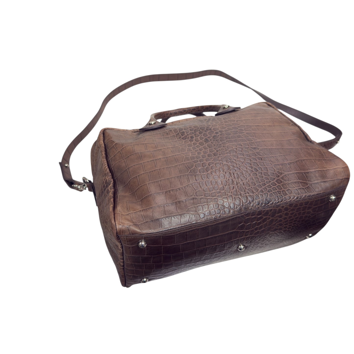 LONGCHAMP 鱷魚皮壓紋 2用袋